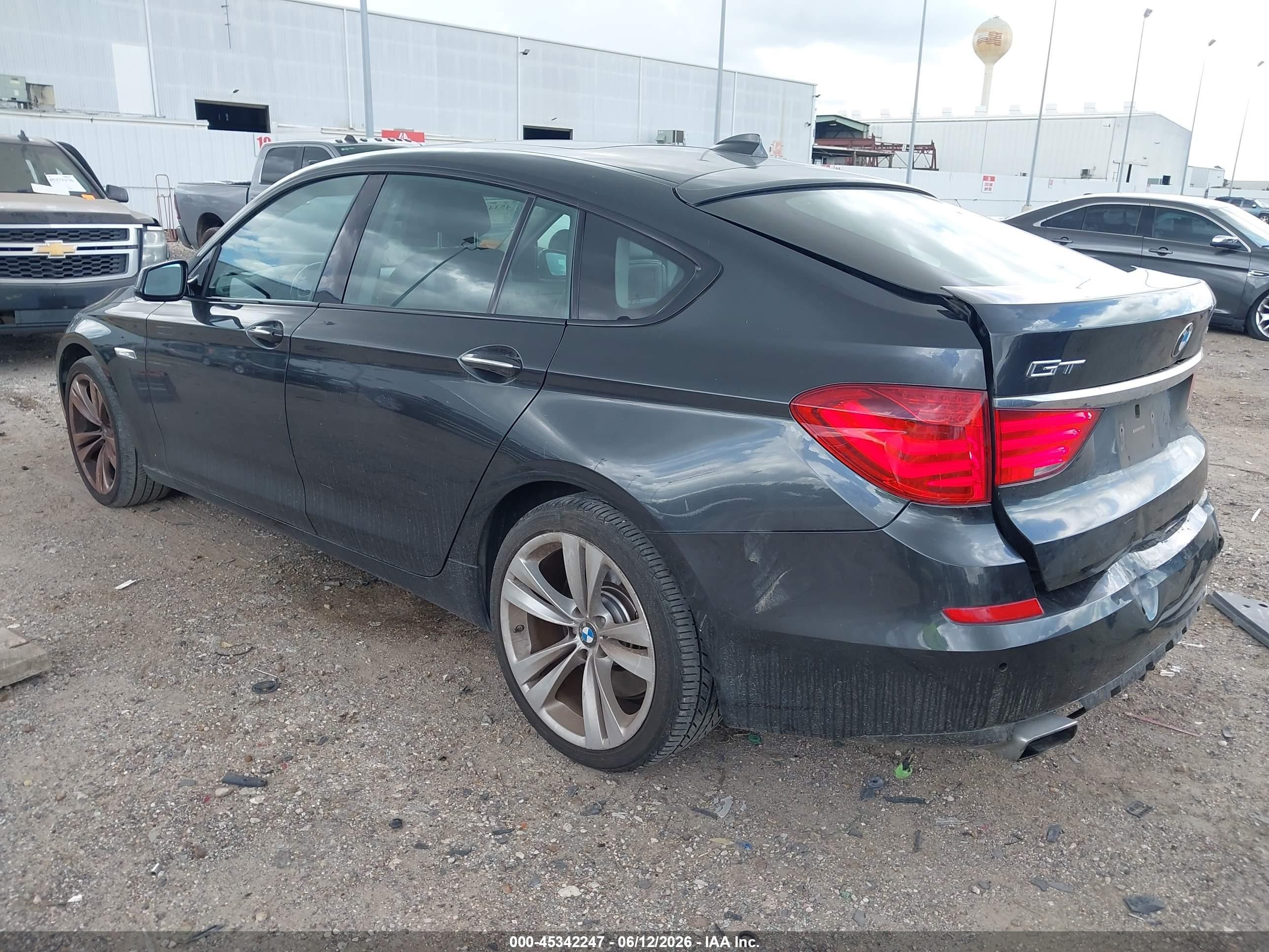 2010 Bmw 550i Gran Turismo   Черный vin: WBASN4C50AC209454