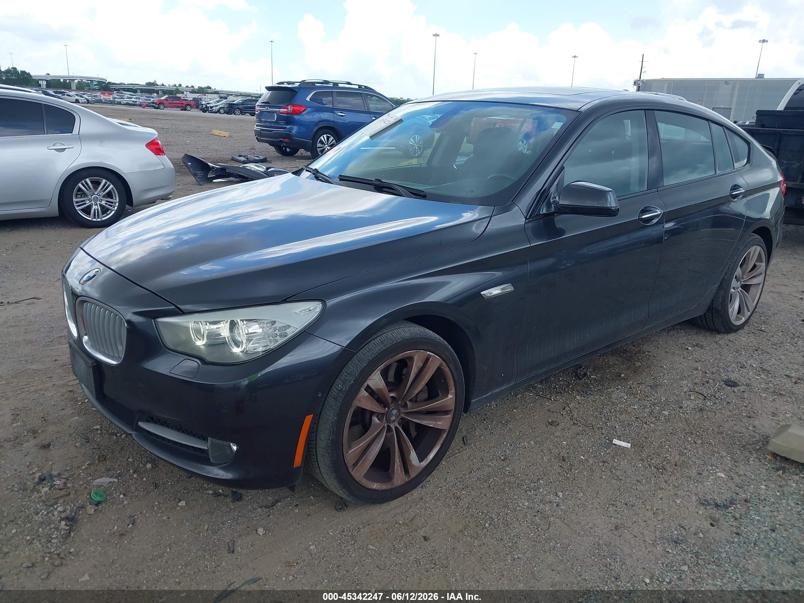 2010 Bmw 550i Gran Turismo   Черный vin: WBASN4C50AC209454