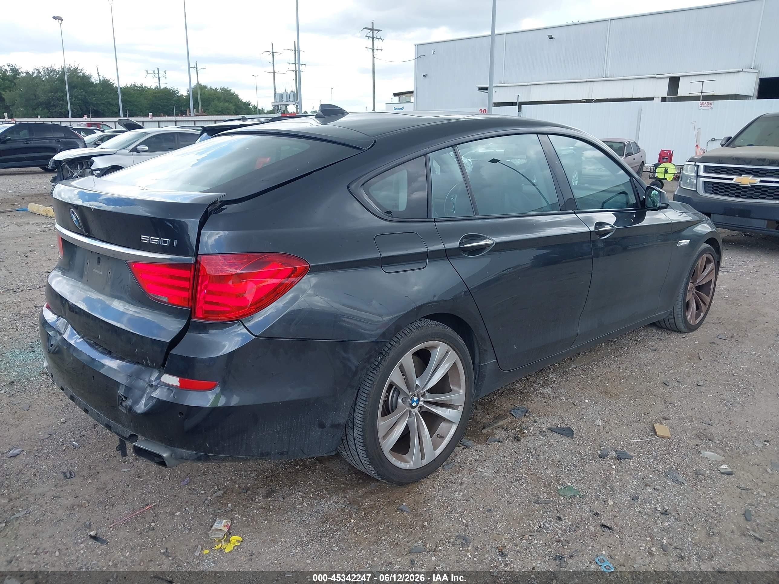 2010 Bmw 550i Gran Turismo   Черный vin: WBASN4C50AC209454