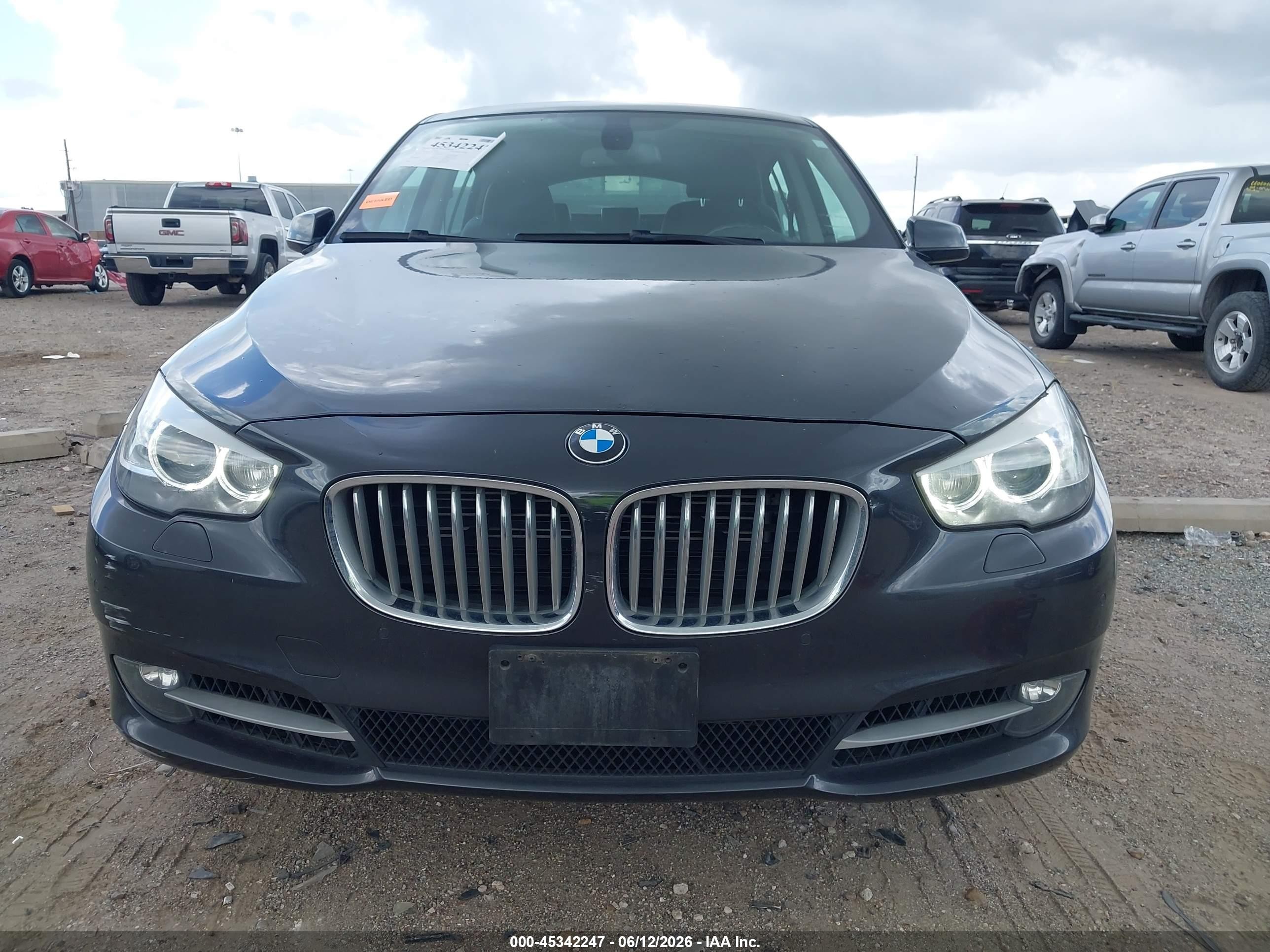 2010 Bmw 550i Gran Turismo   Черный vin: WBASN4C50AC209454