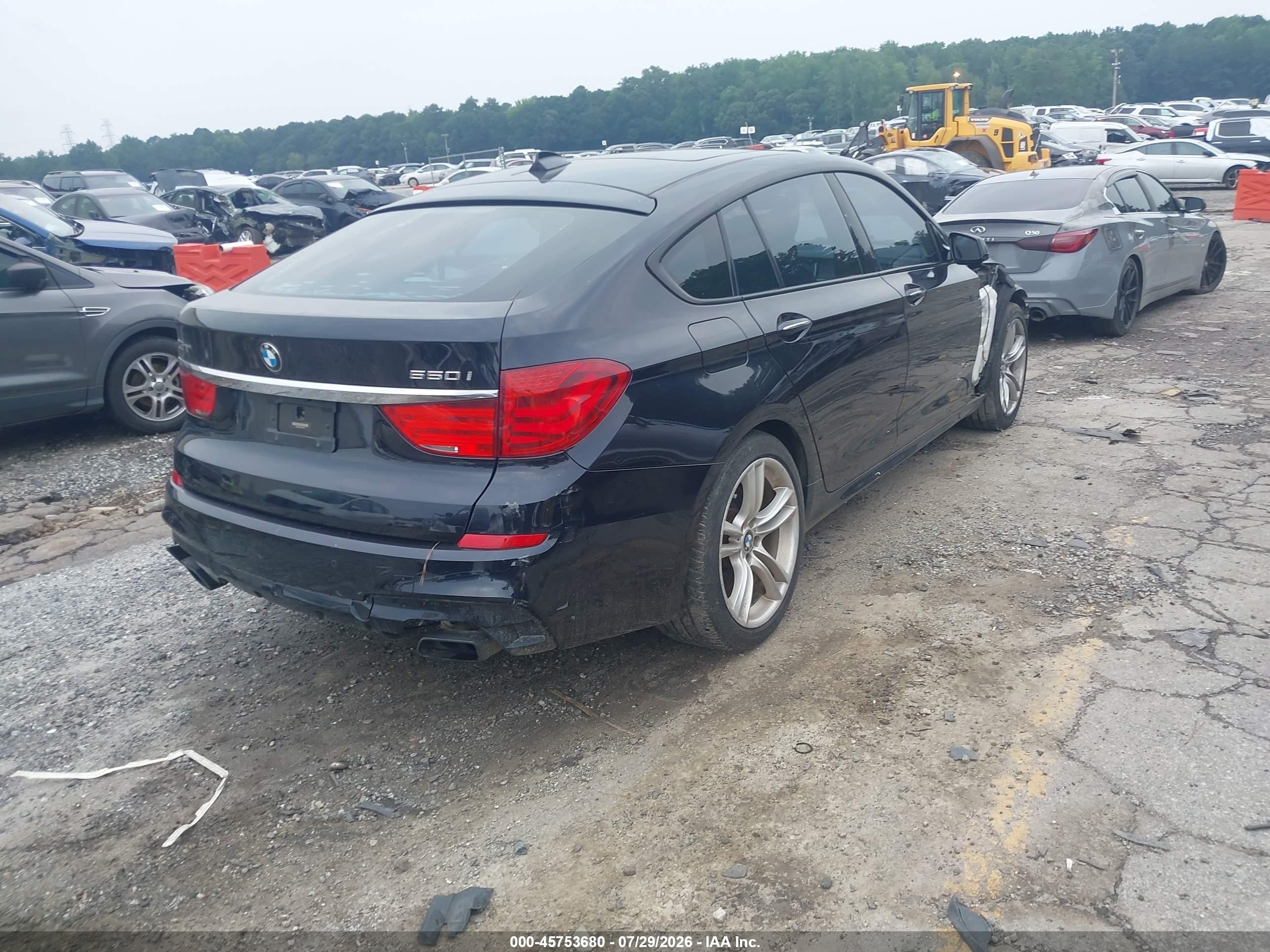 2012 Bmw 550i Gran Turismo   Синий vin: WBASN4C52CC210320