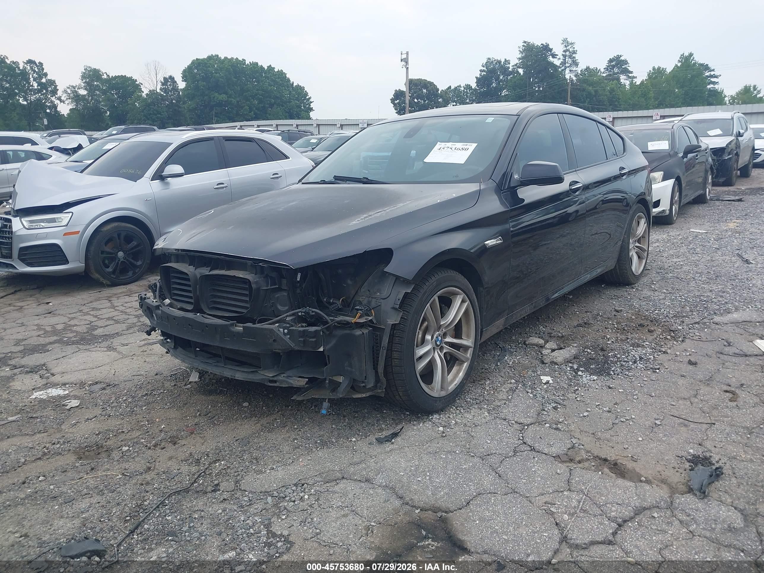 2012 Bmw 550i Gran Turismo   Синий vin: WBASN4C52CC210320