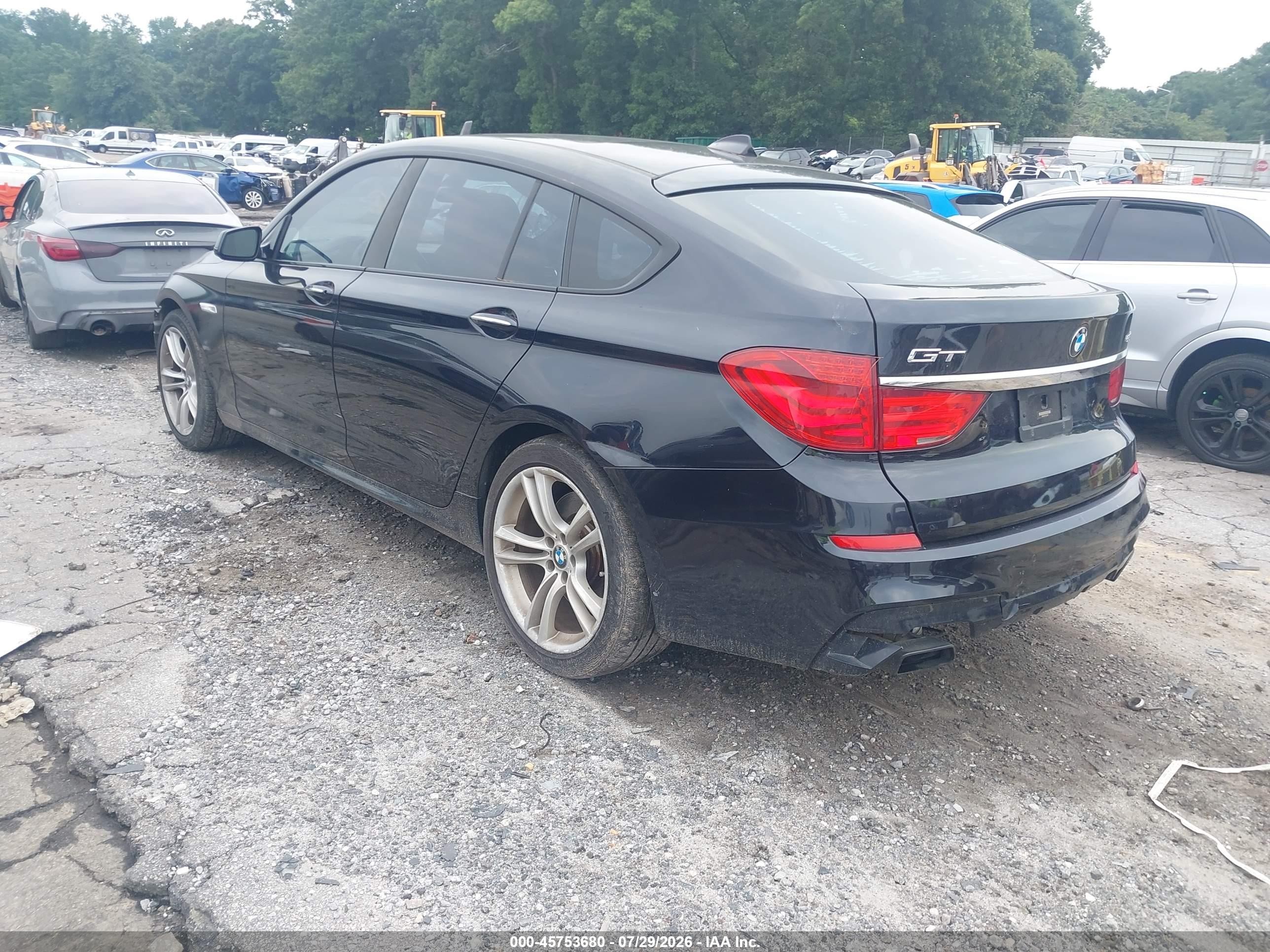 2012 Bmw 550i Gran Turismo   Синий vin: WBASN4C52CC210320
