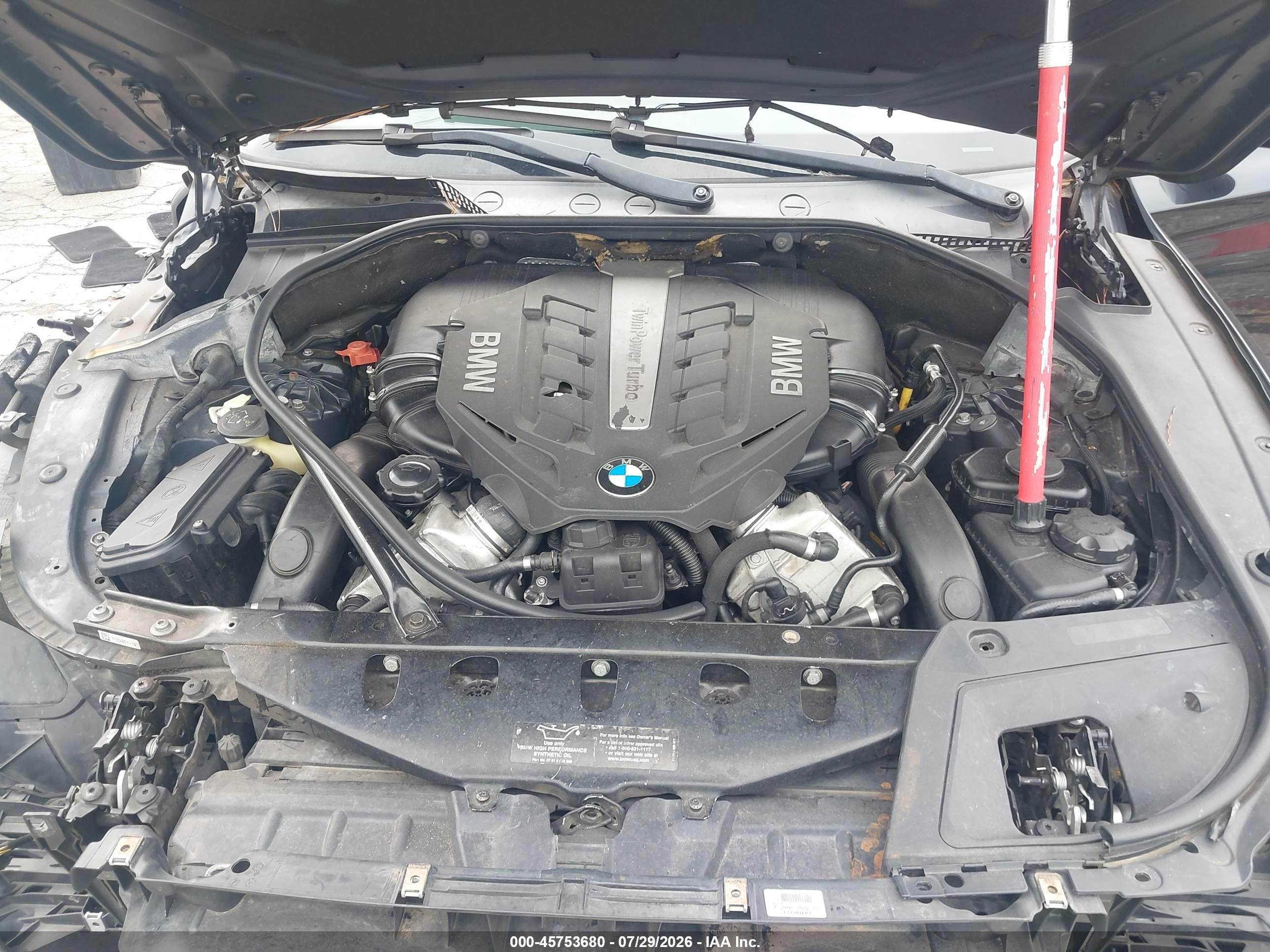 2012 Bmw 550i Gran Turismo   Синий vin: WBASN4C52CC210320