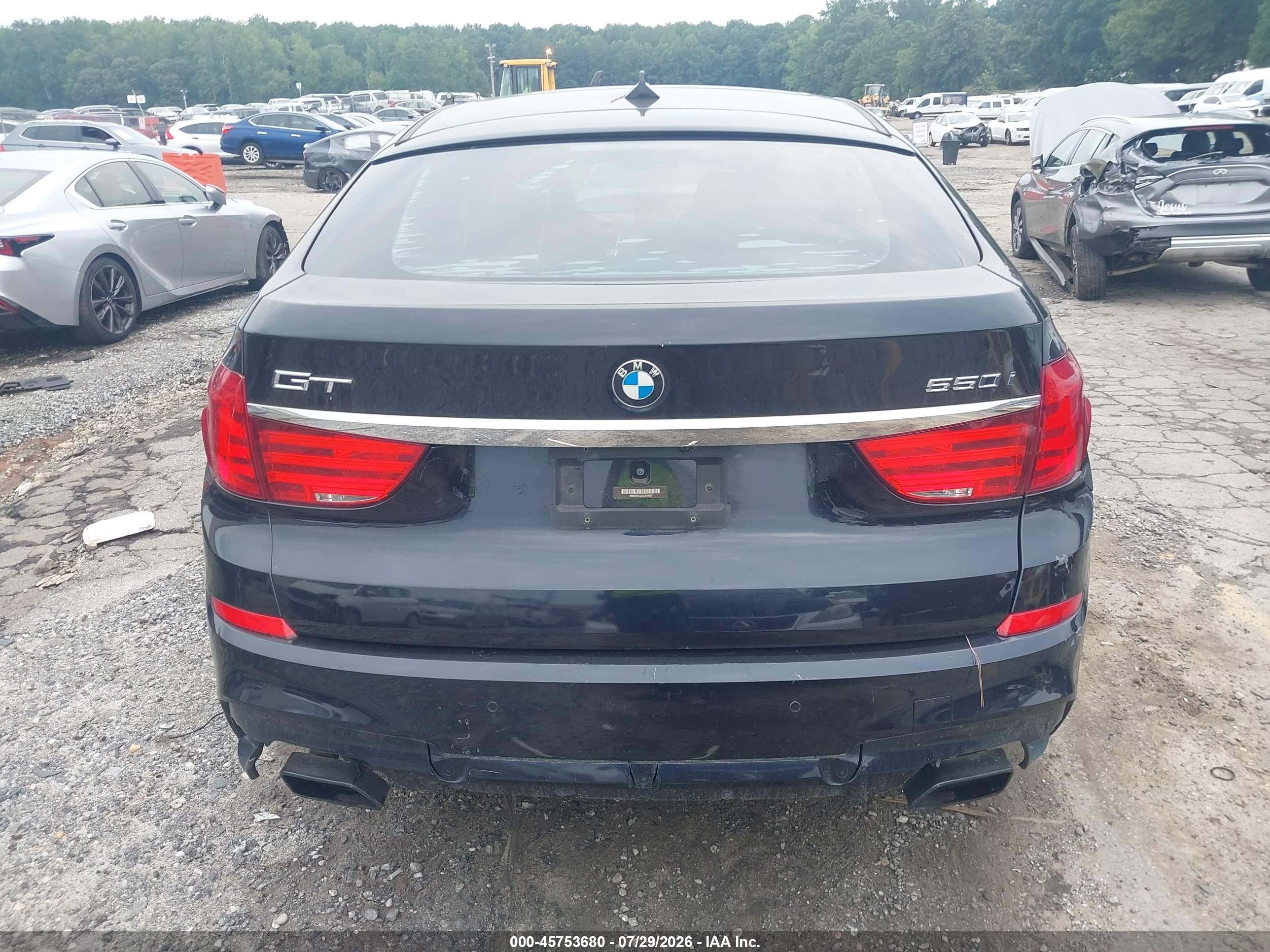 2012 Bmw 550i Gran Turismo   Синий vin: WBASN4C52CC210320