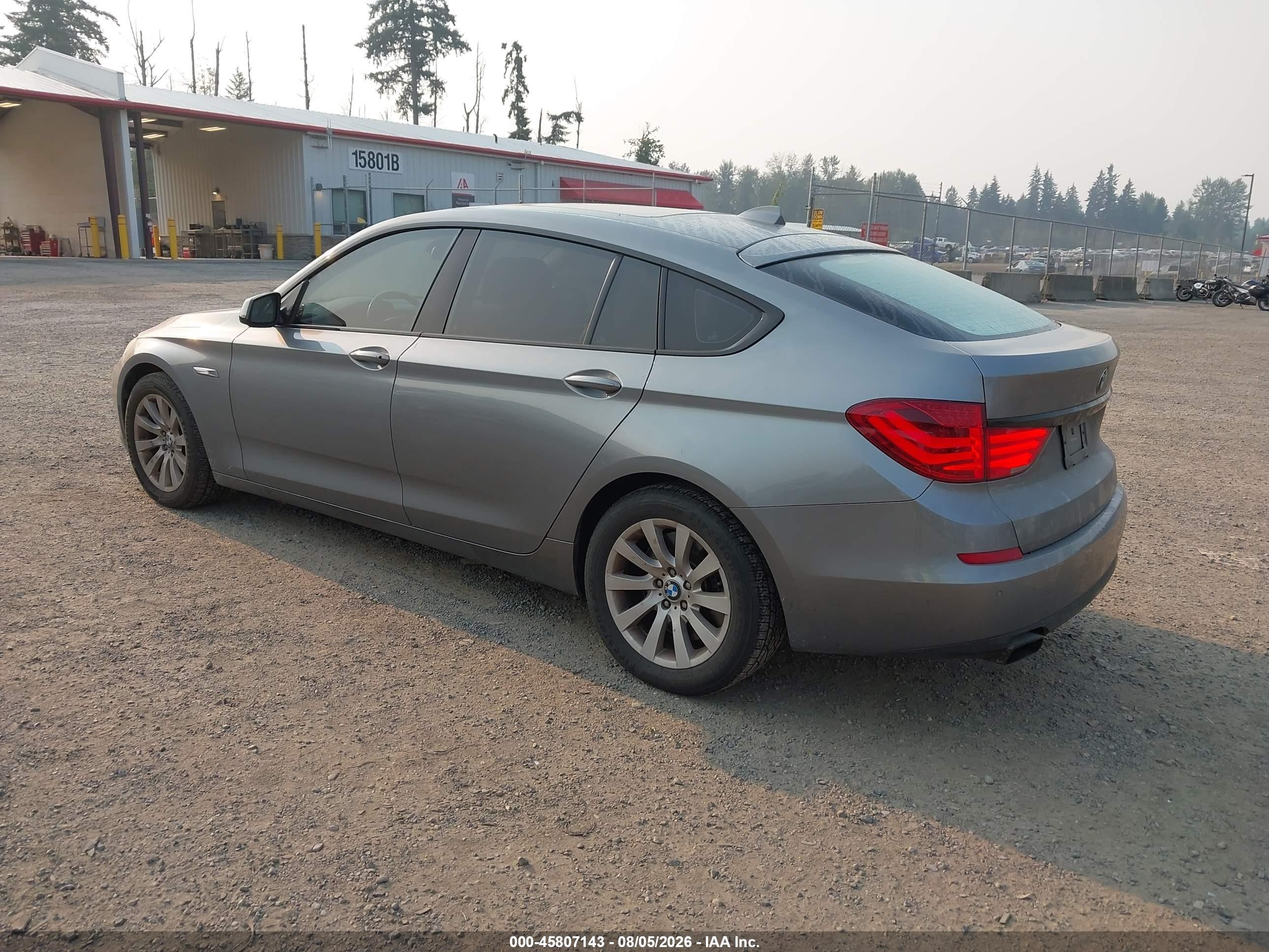 2010 Bmw 550i Gran Turismo   Gray vin: WBASN4C53AC209545