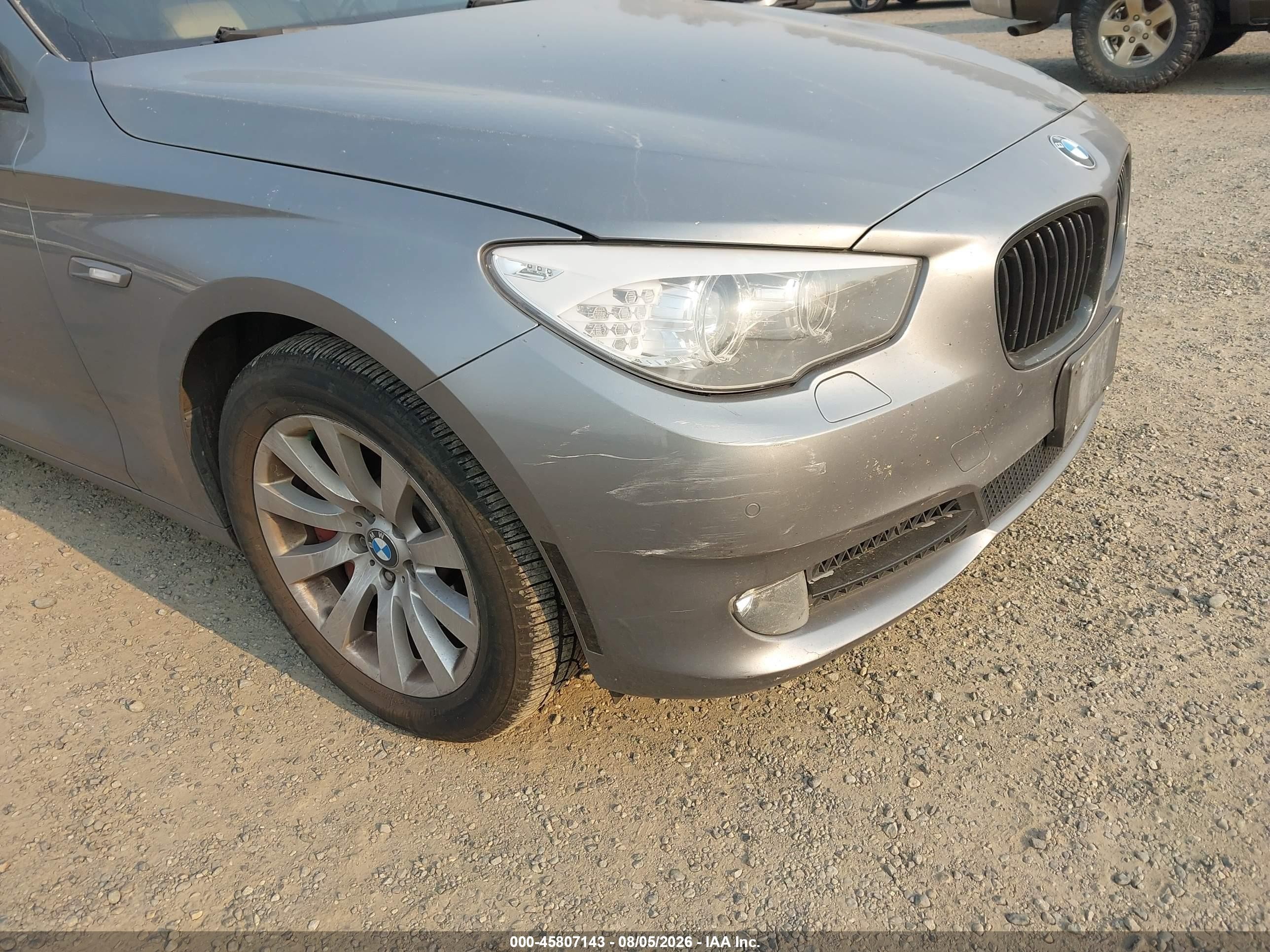 2010 Bmw 550i Gran Turismo   Gray vin: WBASN4C53AC209545