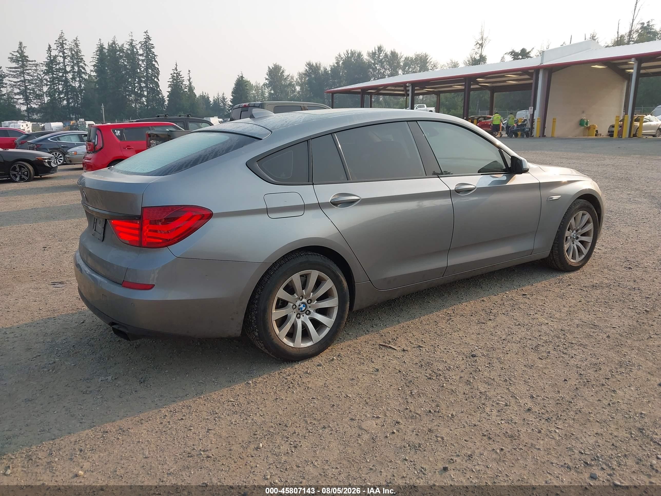 2010 Bmw 550i Gran Turismo   Gray vin: WBASN4C53AC209545
