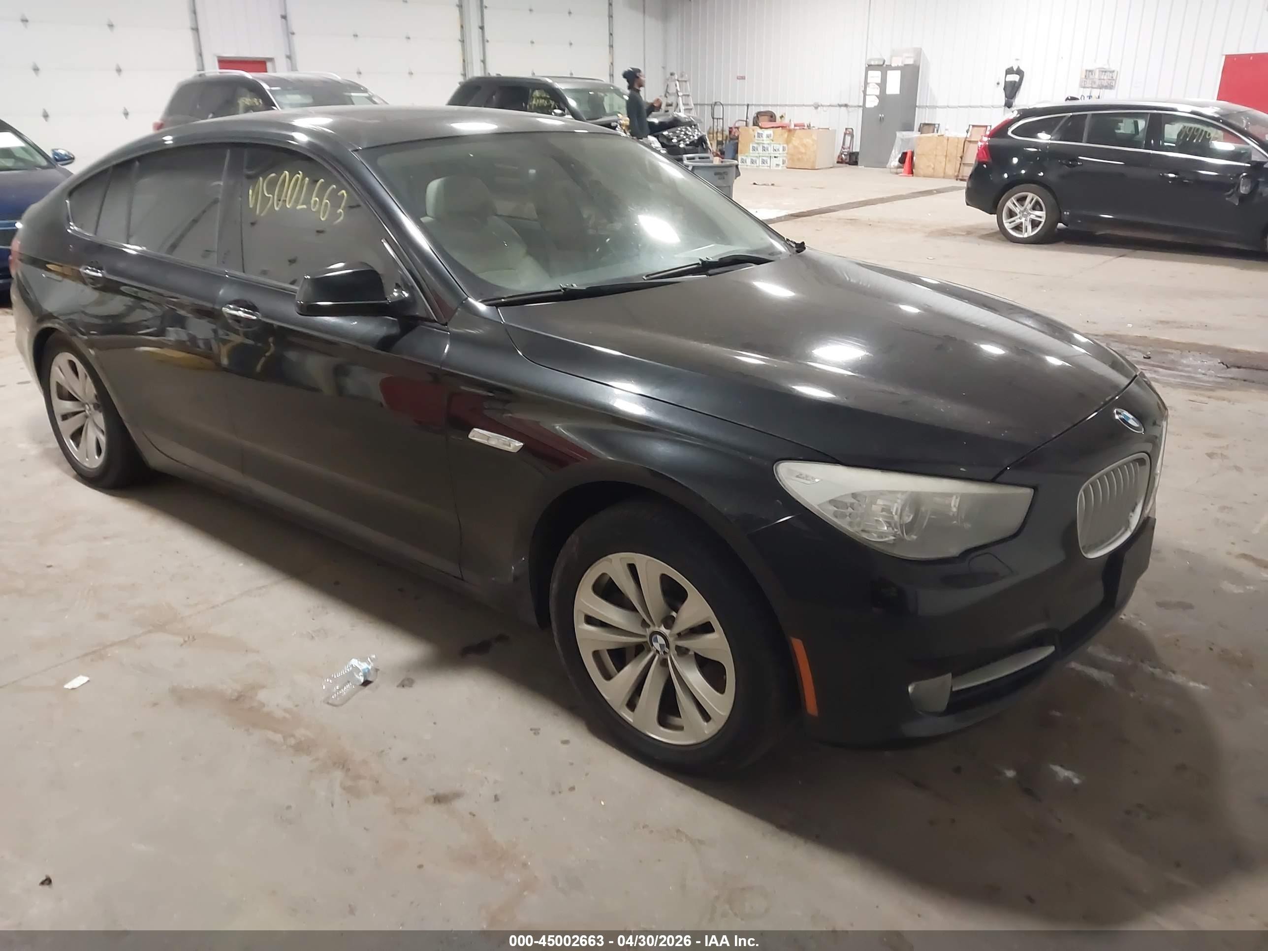 2010 Bmw 550i Gran Turismo   Black vin: WBASN4C54AC208324