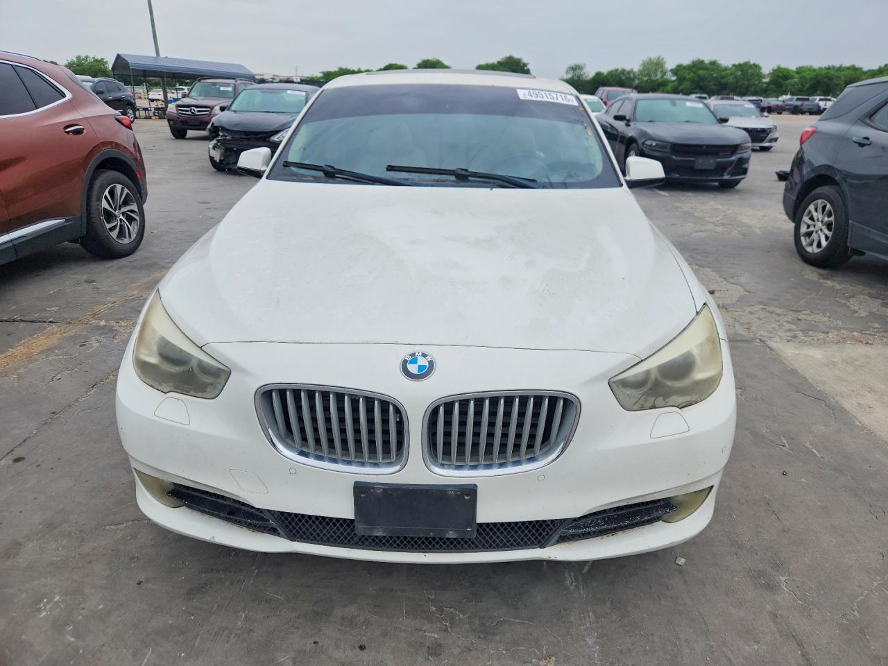 2010 Bmw 550 Gt White vin: WBASN4C55AC209109