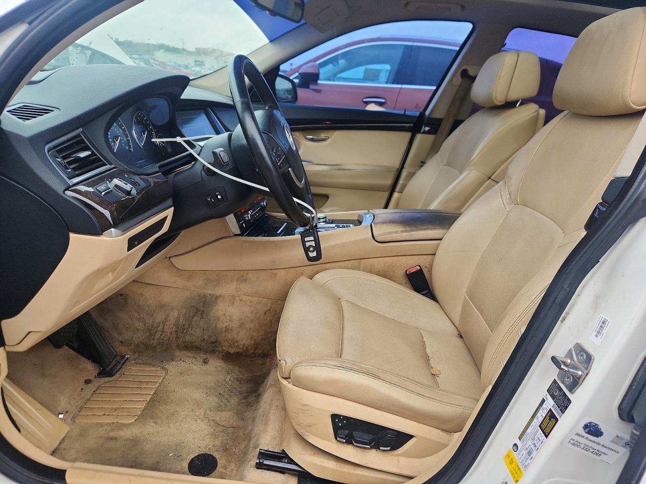 2010 Bmw 550 Gt White vin: WBASN4C55AC209109