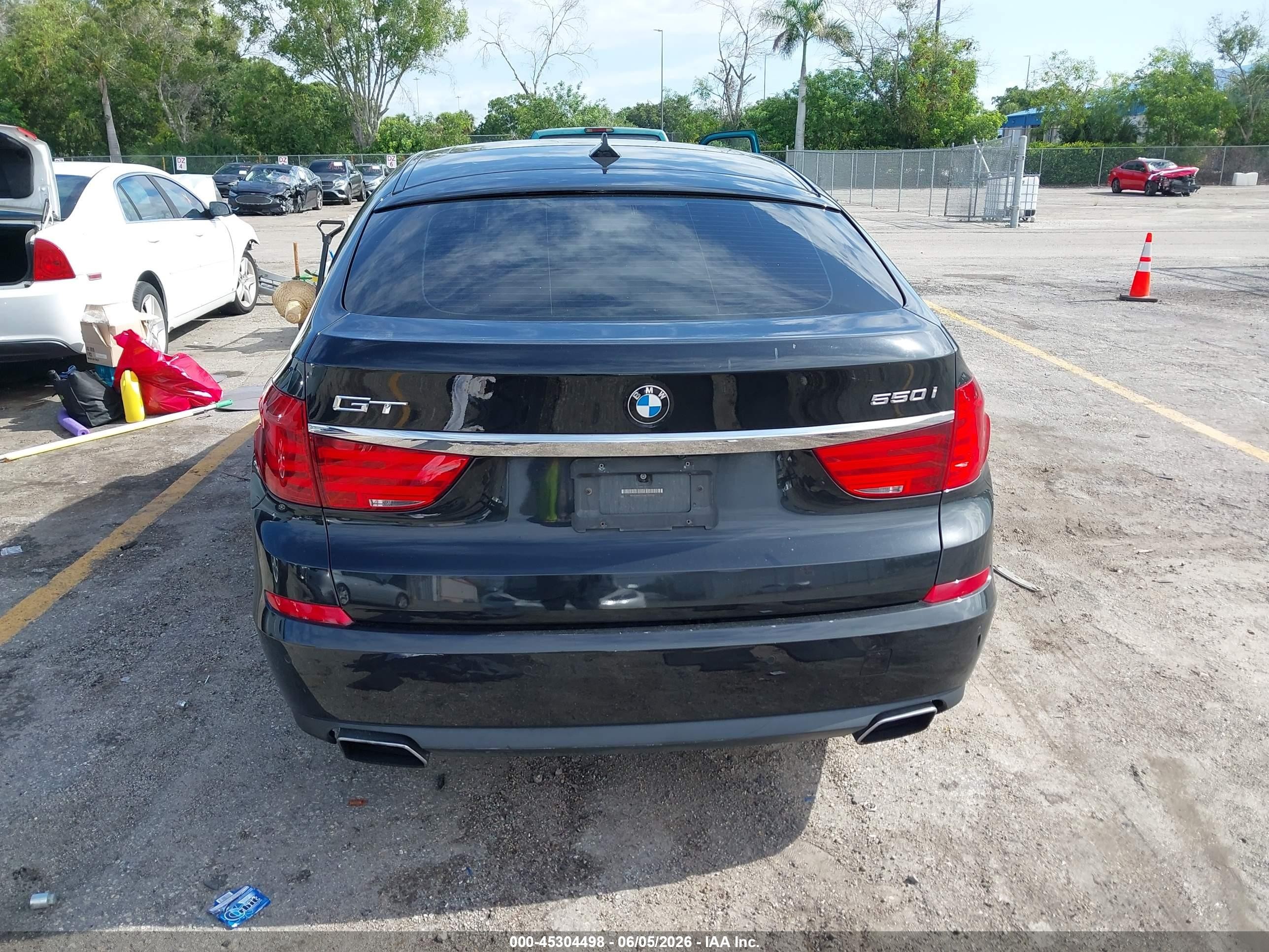 2010 Bmw 550i Gran Turismo   Черный vin: WBASN4C55AC209353
