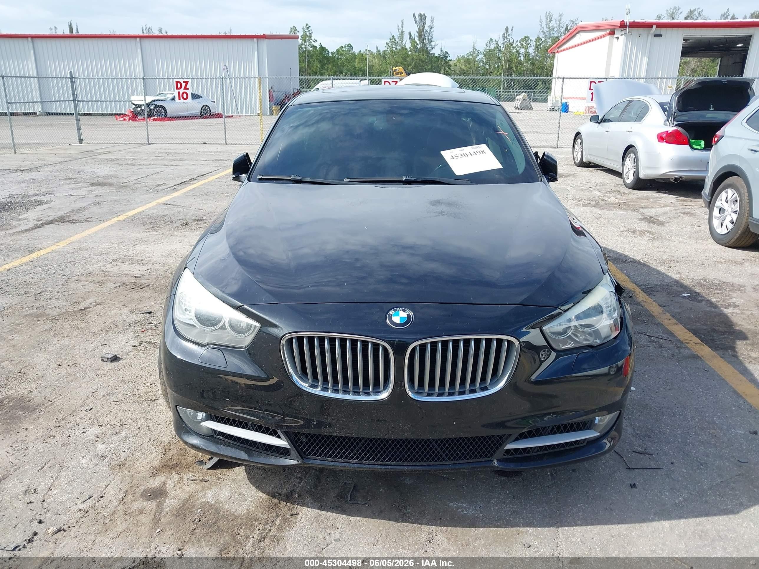 2010 Bmw 550i Gran Turismo   Черный vin: WBASN4C55AC209353