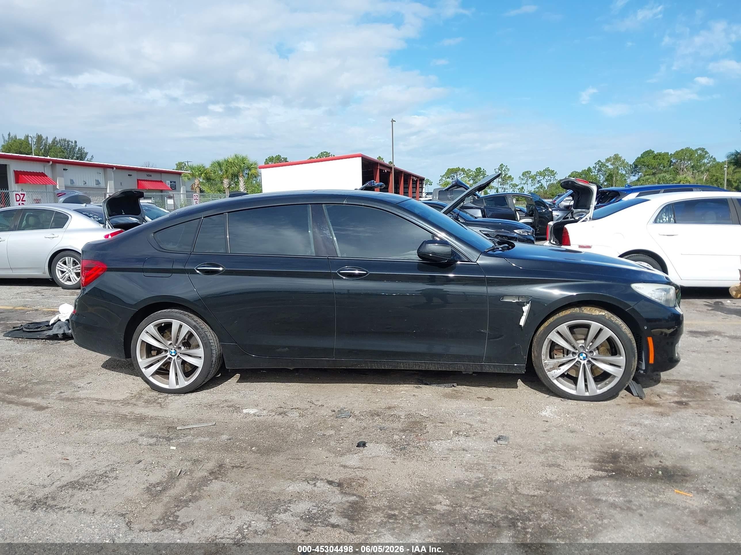2010 Bmw 550i Gran Turismo   Черный vin: WBASN4C55AC209353