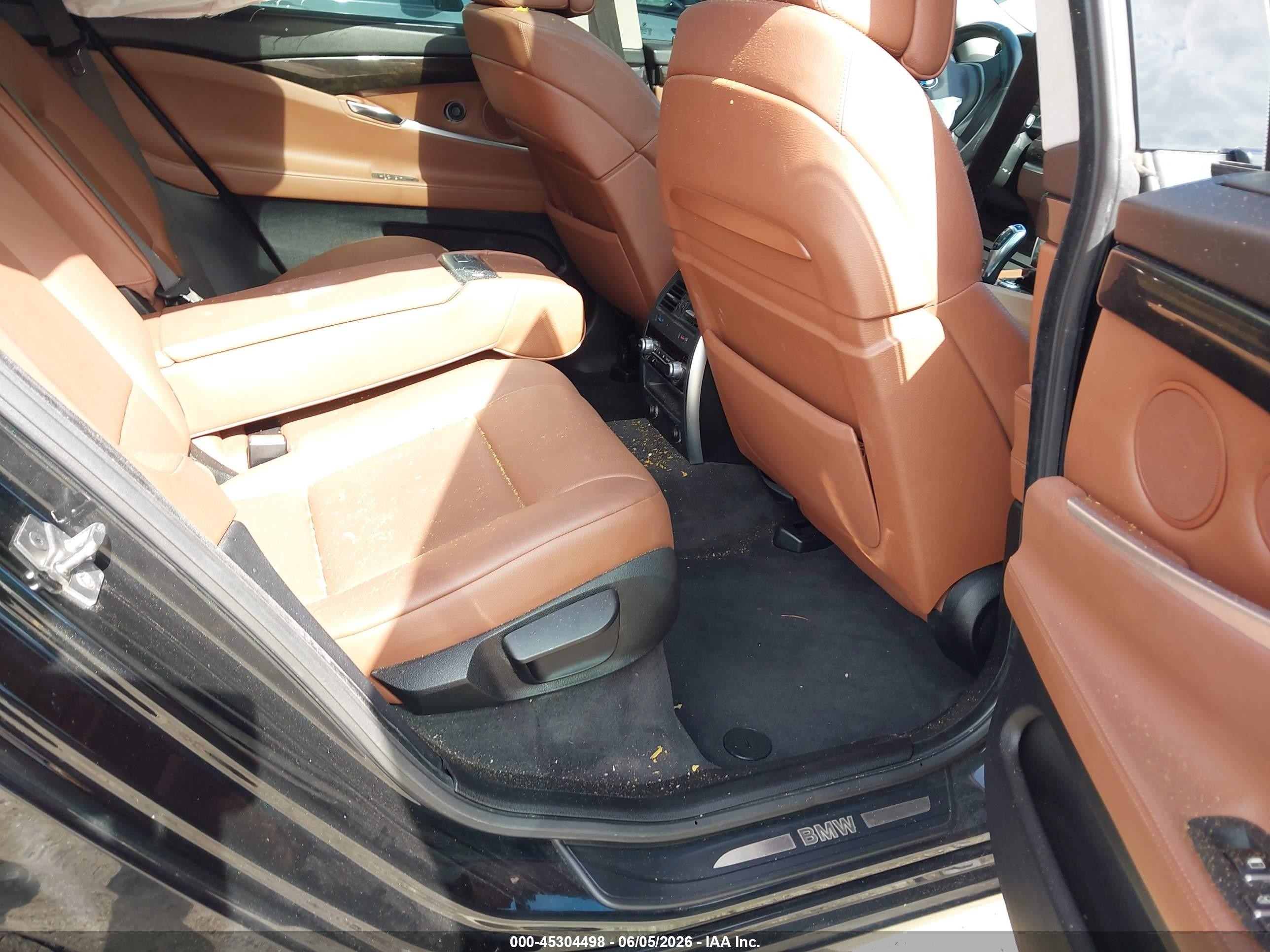 2010 Bmw 550i Gran Turismo   Черный vin: WBASN4C55AC209353