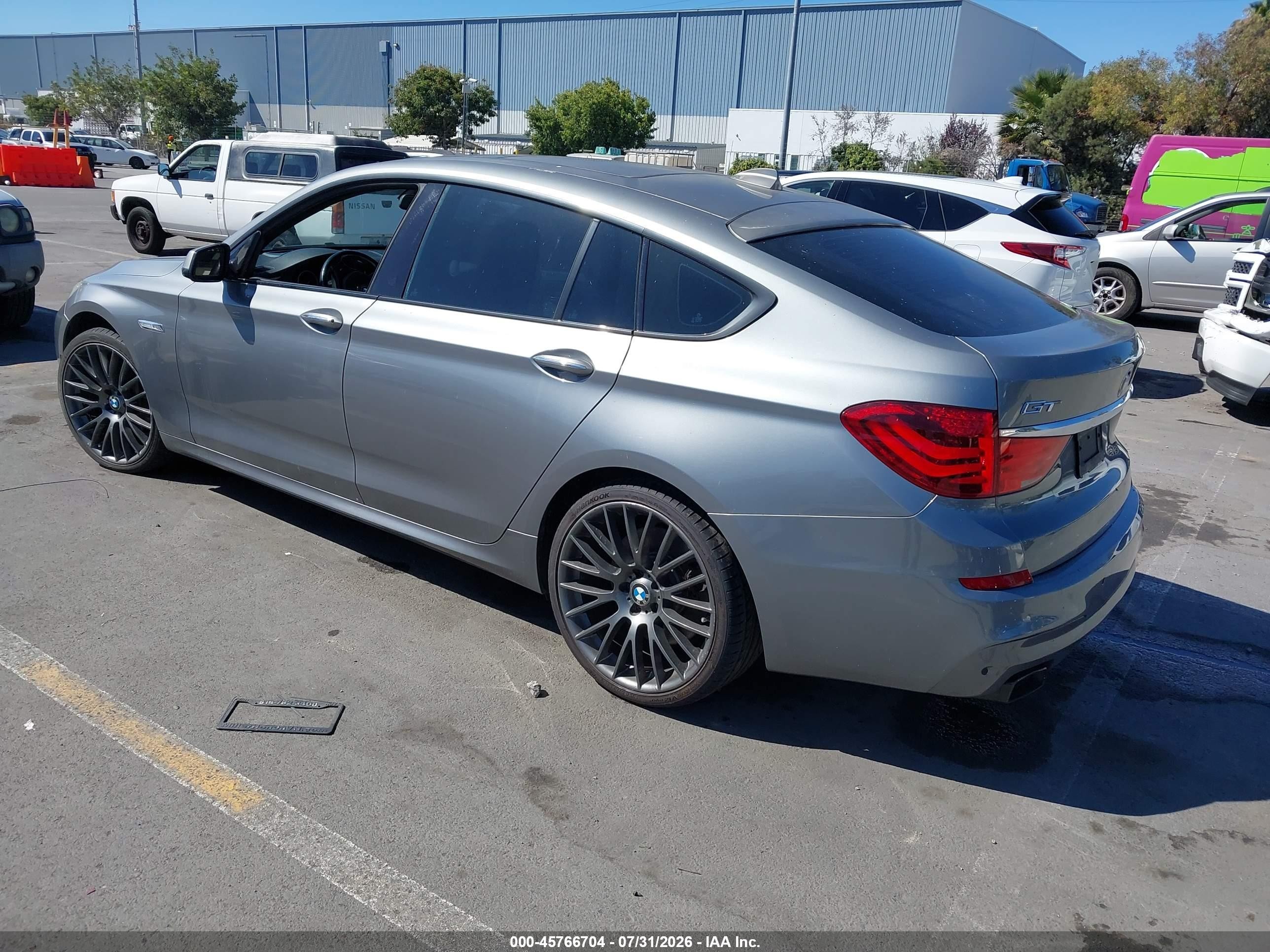2012 Bmw 550i Gran Turismo   Gray vin: WBASN4C55CC210182