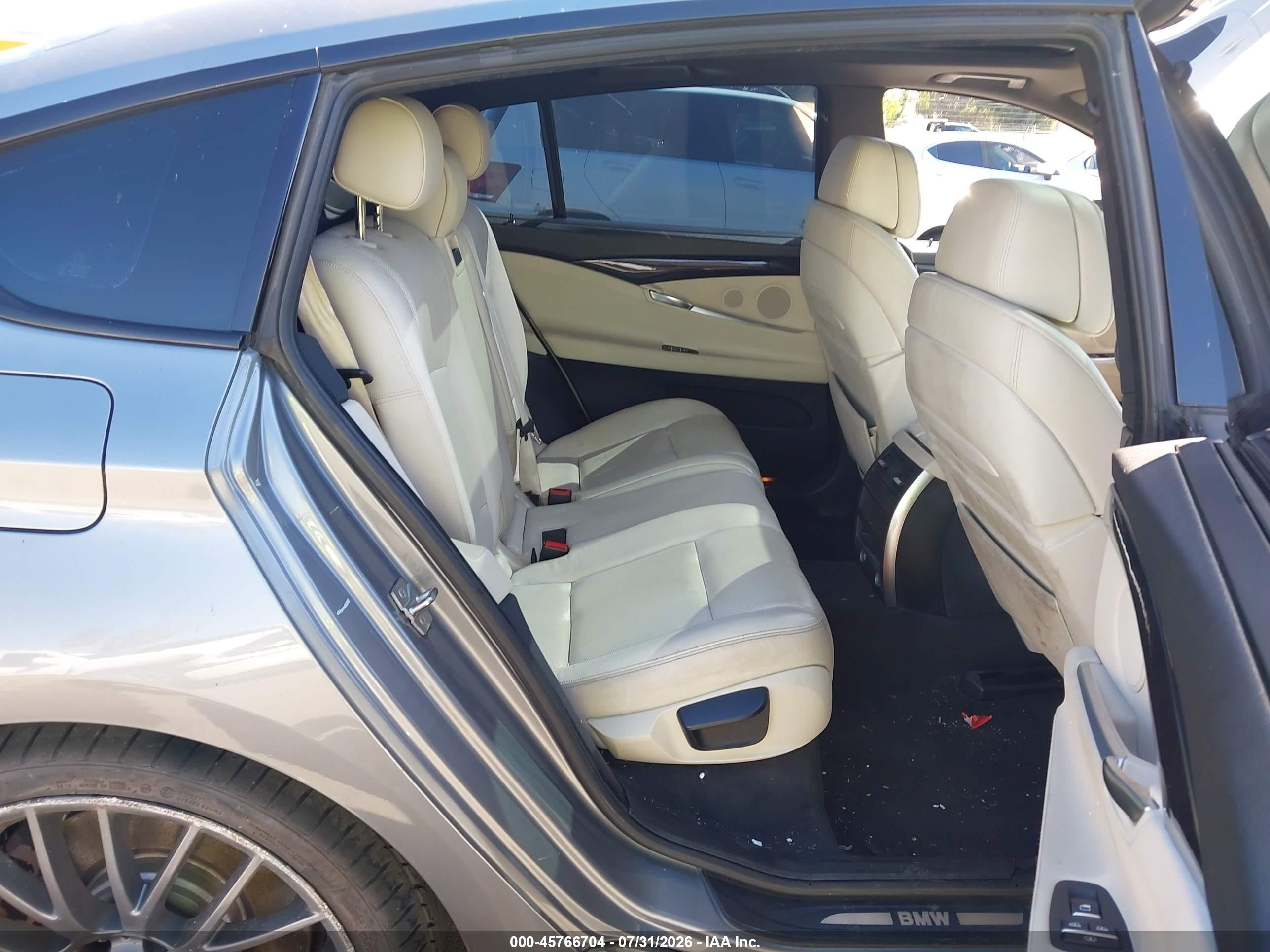 2012 Bmw 550i Gran Turismo   Gray vin: WBASN4C55CC210182