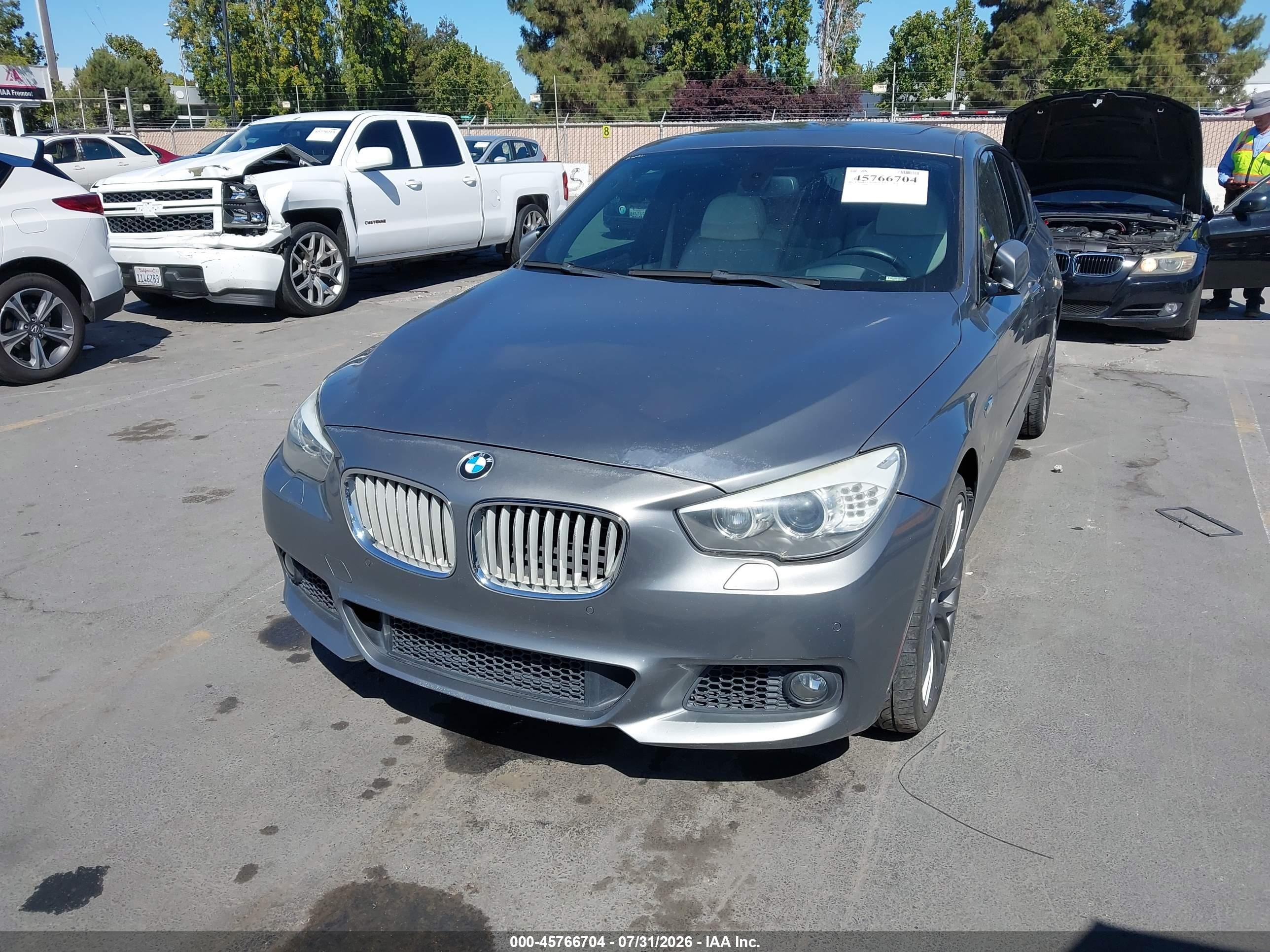 2012 Bmw 550i Gran Turismo   Gray vin: WBASN4C55CC210182