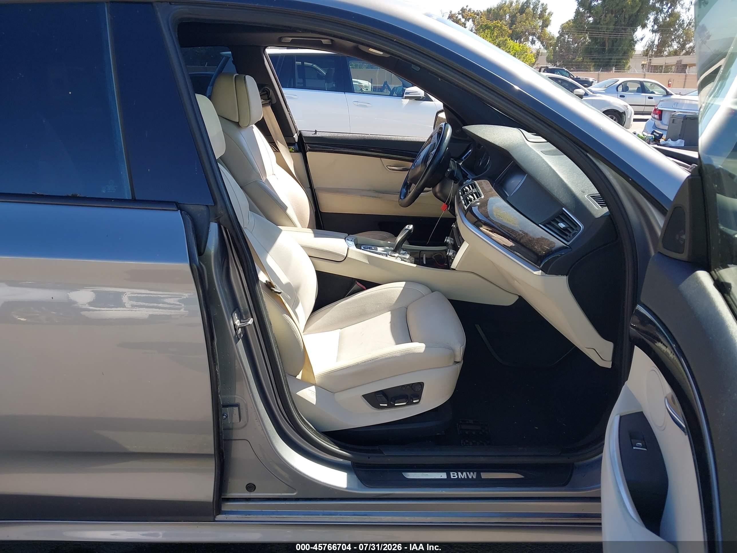 2012 Bmw 550i Gran Turismo   Gray vin: WBASN4C55CC210182