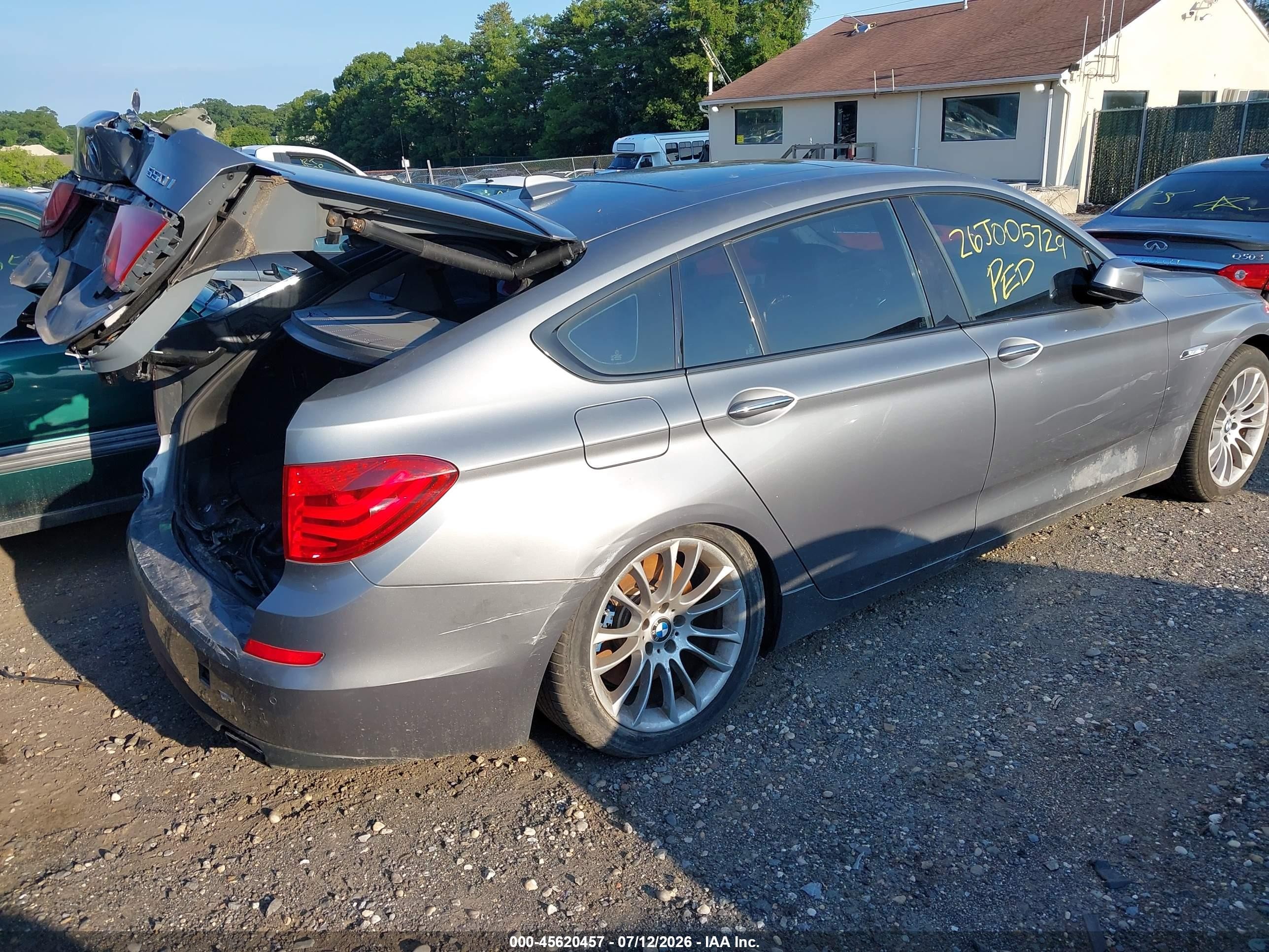 2010 Bmw 550i Gran Turismo   Gray vin: WBASN4C56AC209331