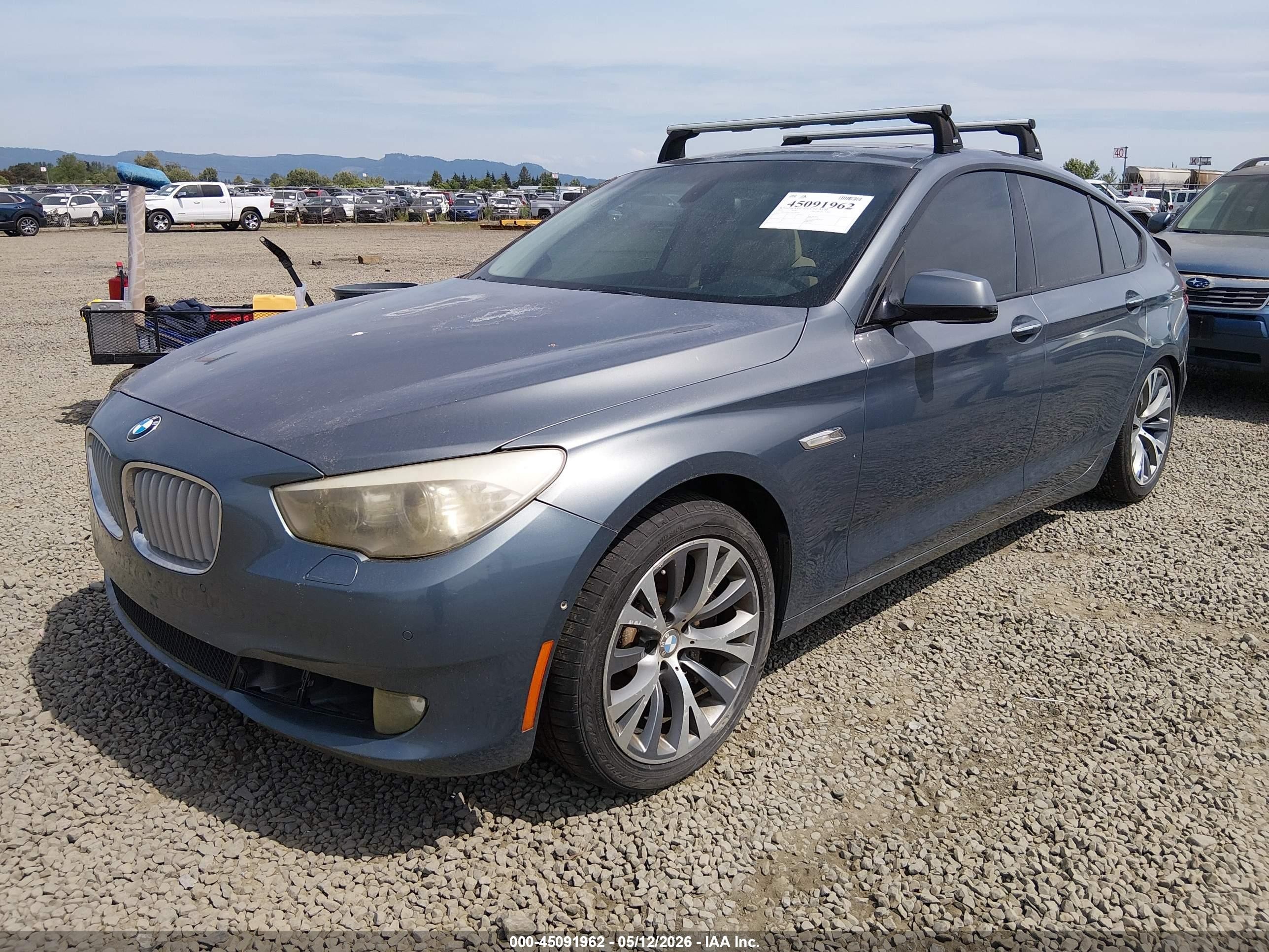 2010 Bmw 550i Gran Turismo Blue vin: WBASN4C57AC209306