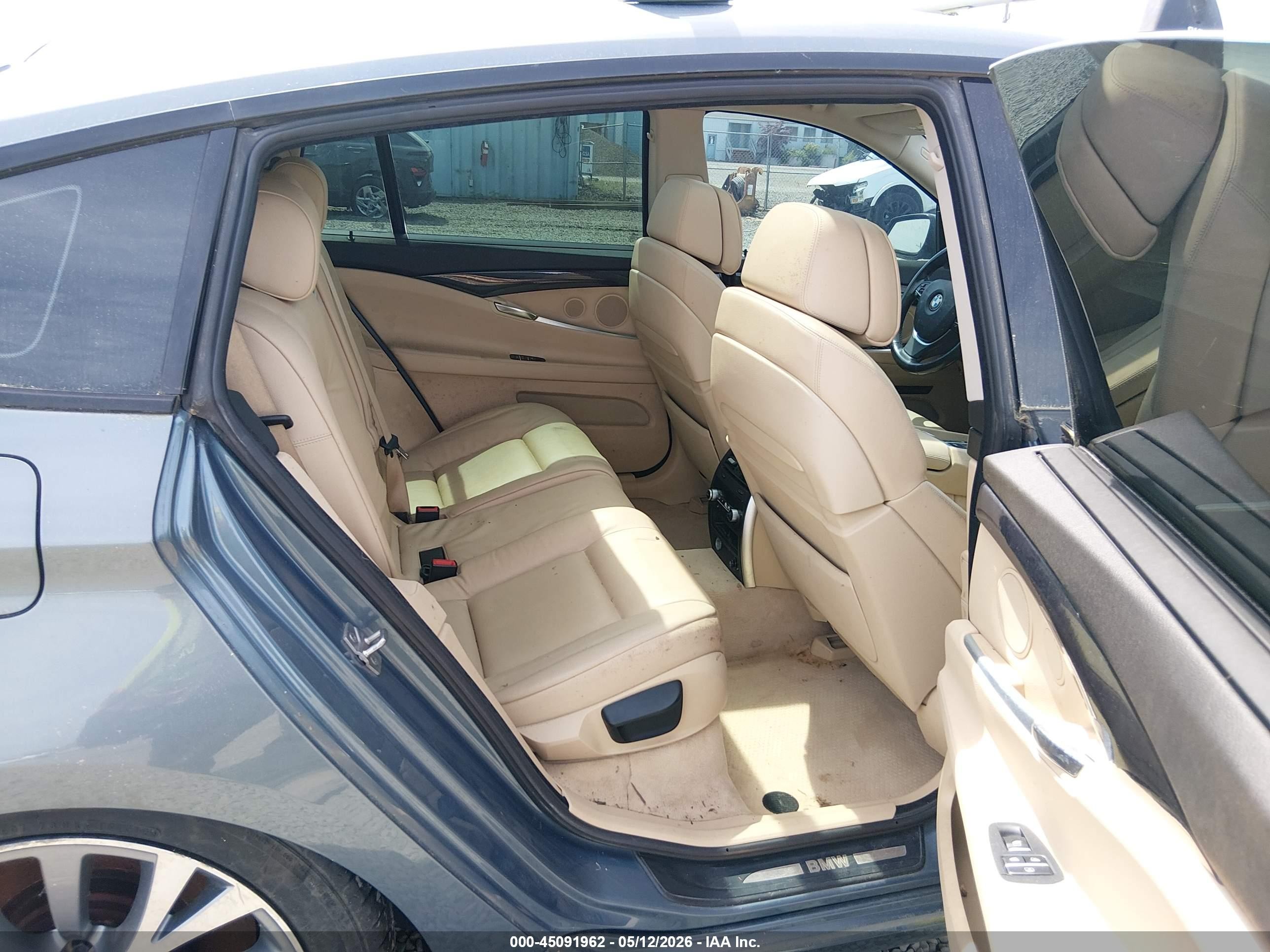 2010 Bmw 550i Gran Turismo Blue vin: WBASN4C57AC209306