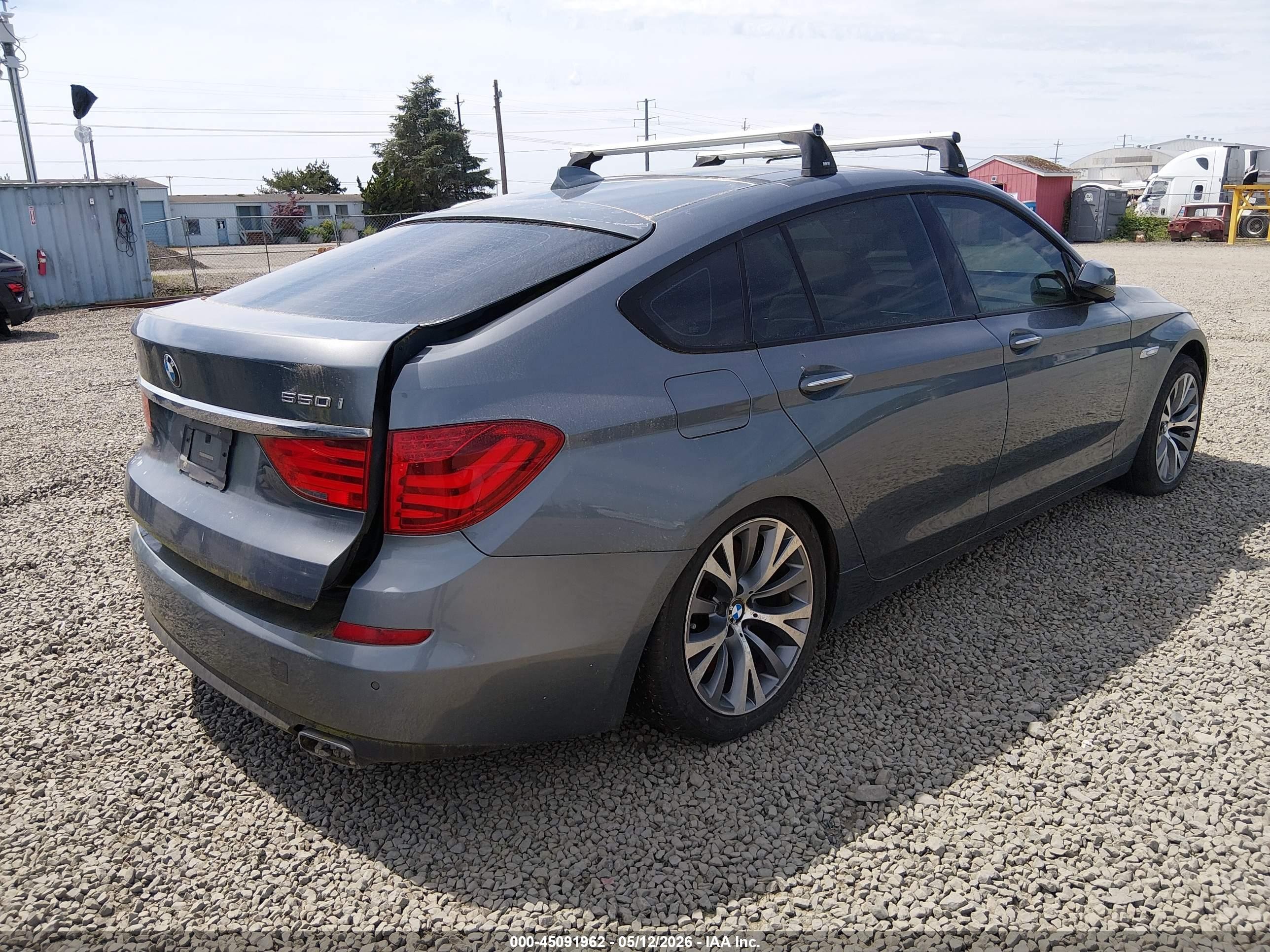 2010 Bmw 550i Gran Turismo Blue vin: WBASN4C57AC209306