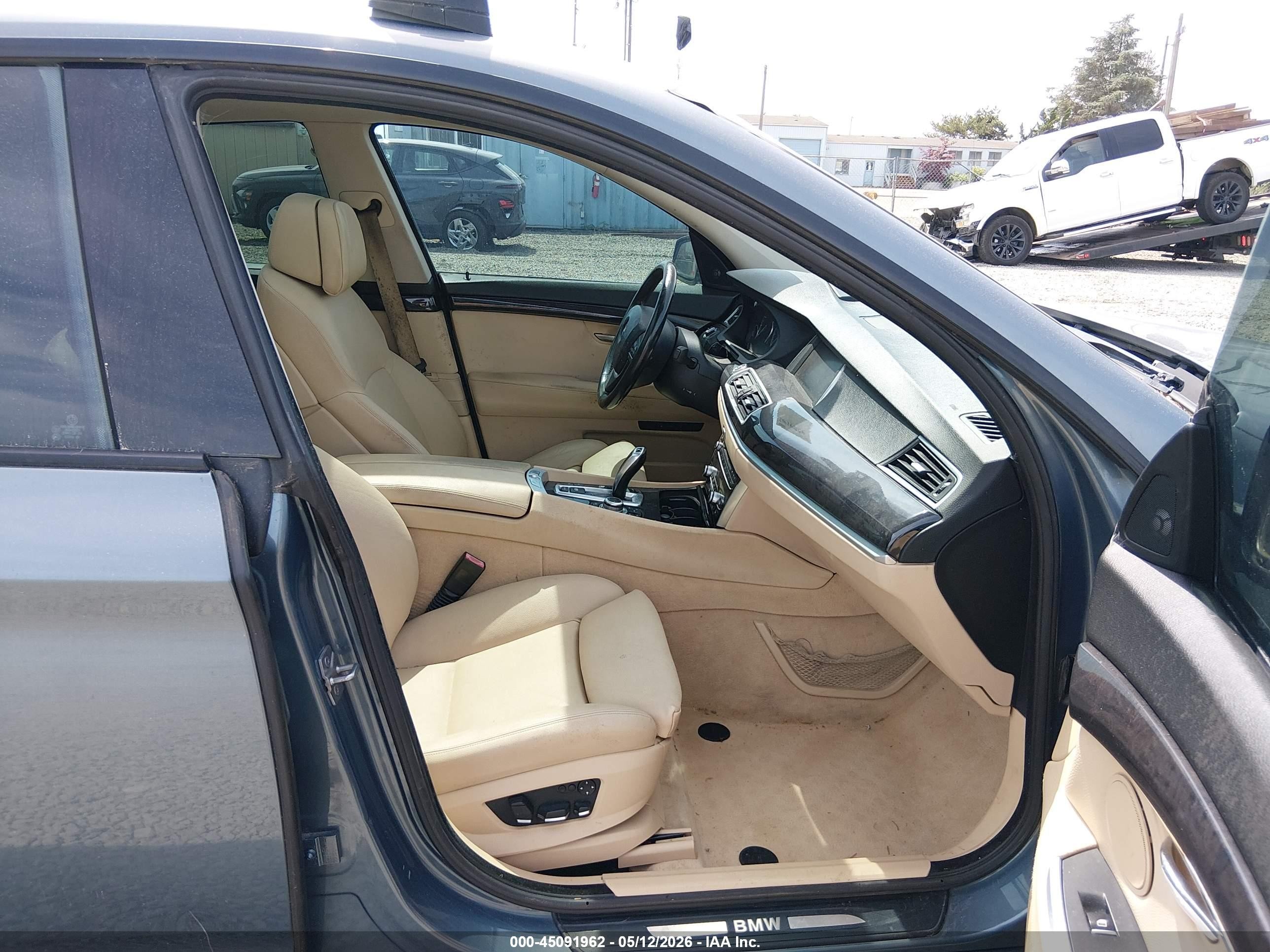 2010 Bmw 550i Gran Turismo Blue vin: WBASN4C57AC209306