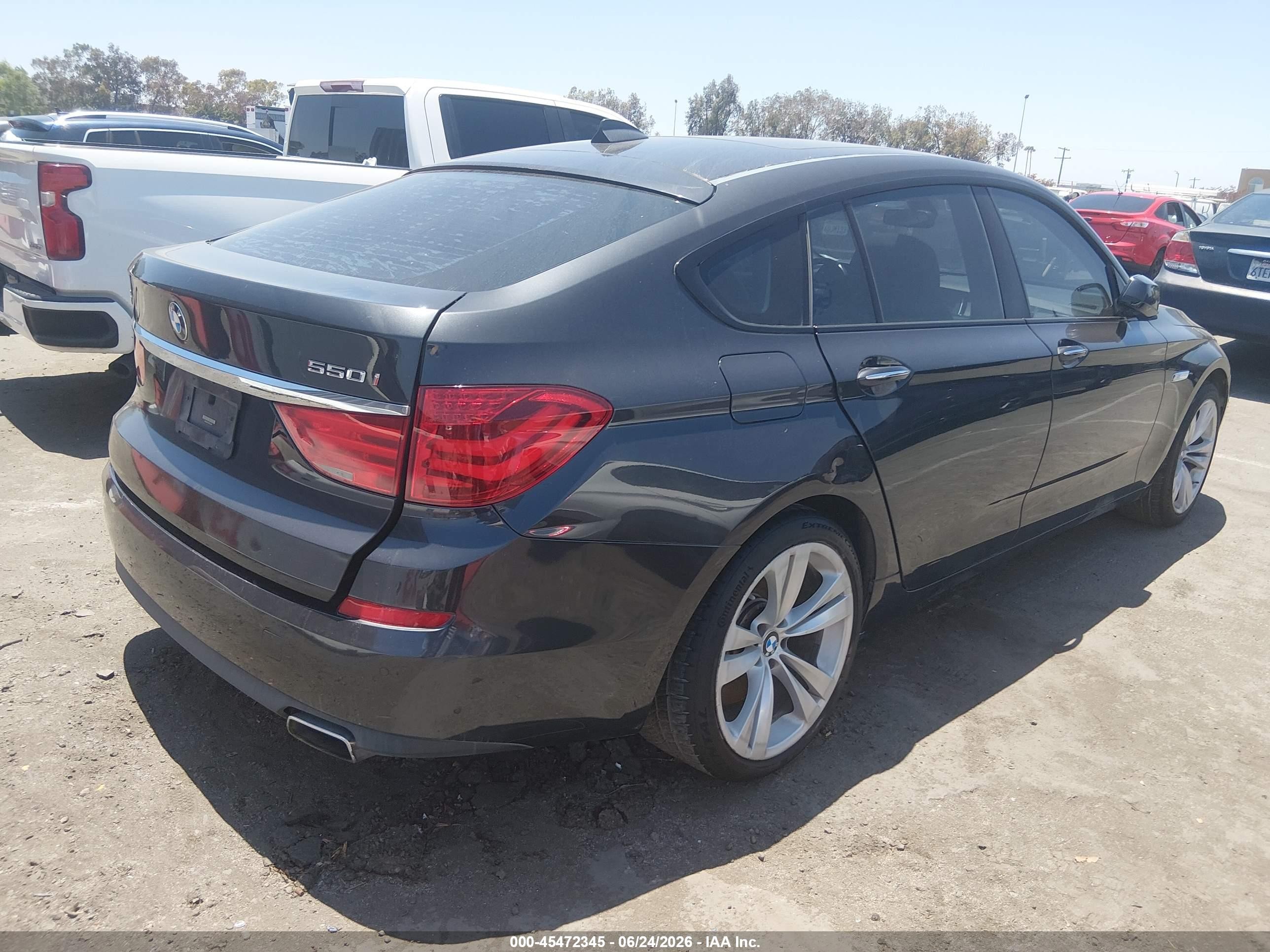 2011 Bmw 550i Gran Turismo   Gray vin: WBASN4C57BC210005