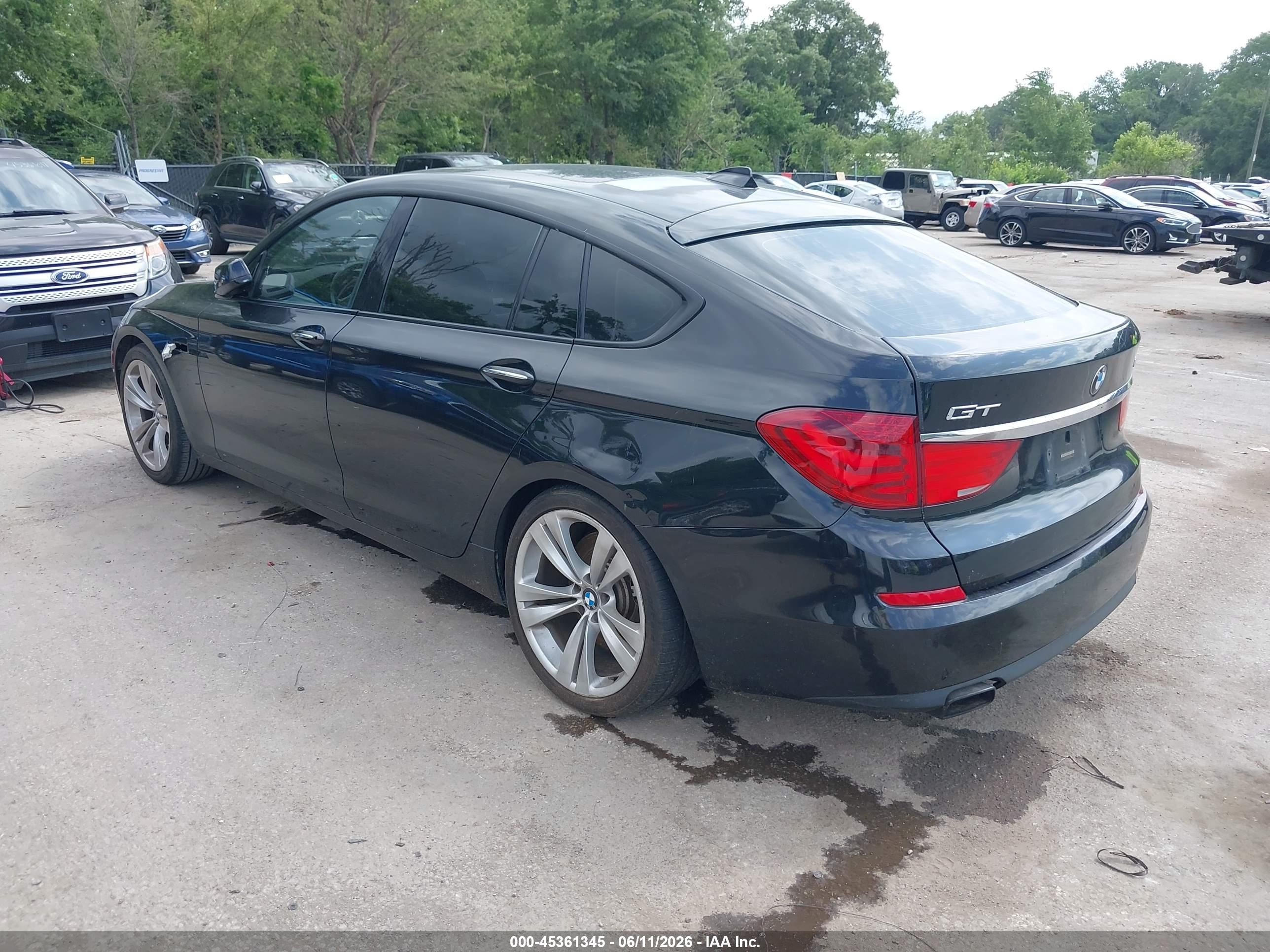 2010 Bmw 550i Gran Turismo   Black vin: WBASN4C5XAC208277