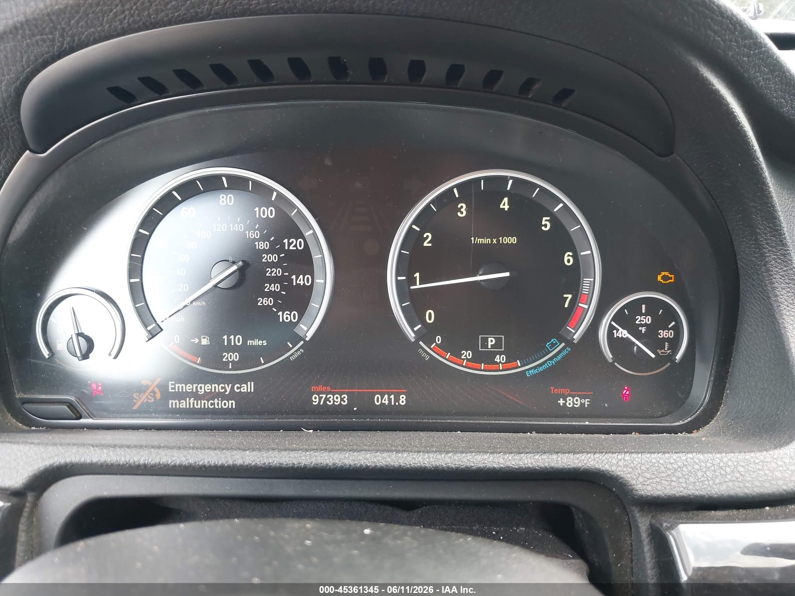 2010 Bmw 550i Gran Turismo   Black vin: WBASN4C5XAC208277