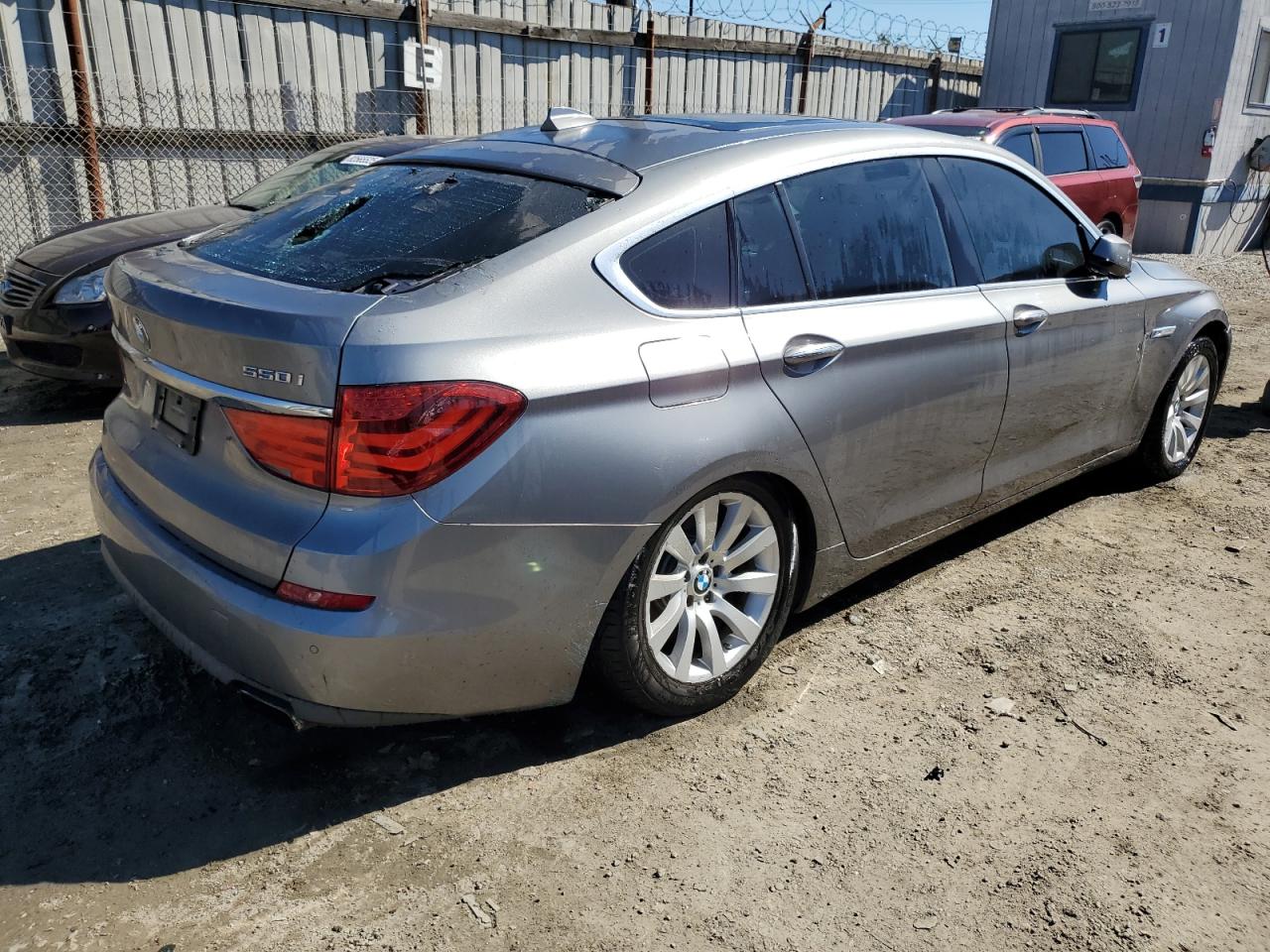 2010 Bmw 550 Gt Gray vin: WBASN4C5XAC208991