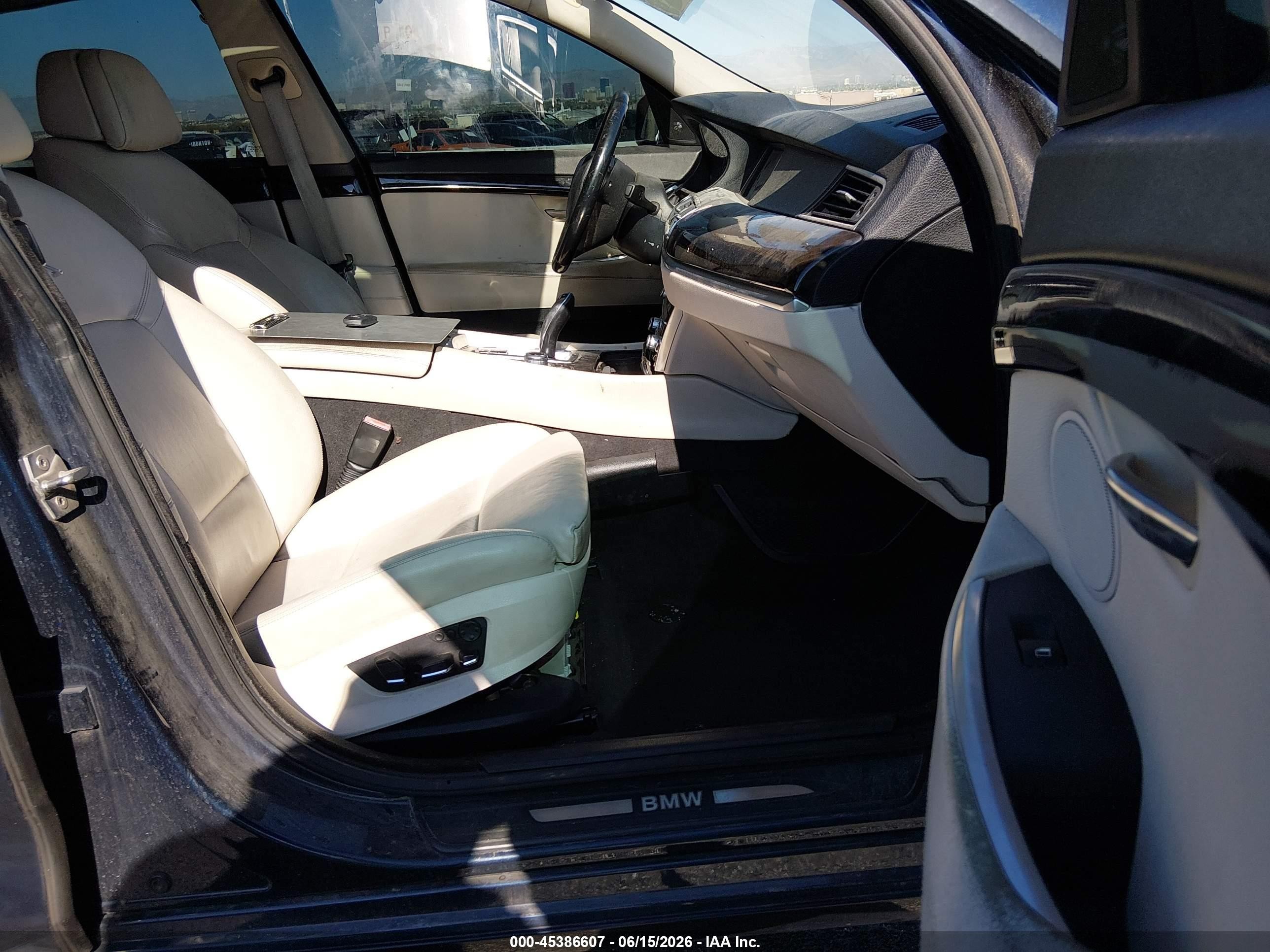 2011 Bmw 550i Gran Turismo   Dark Blue vin: WBASN4C5XBC209690