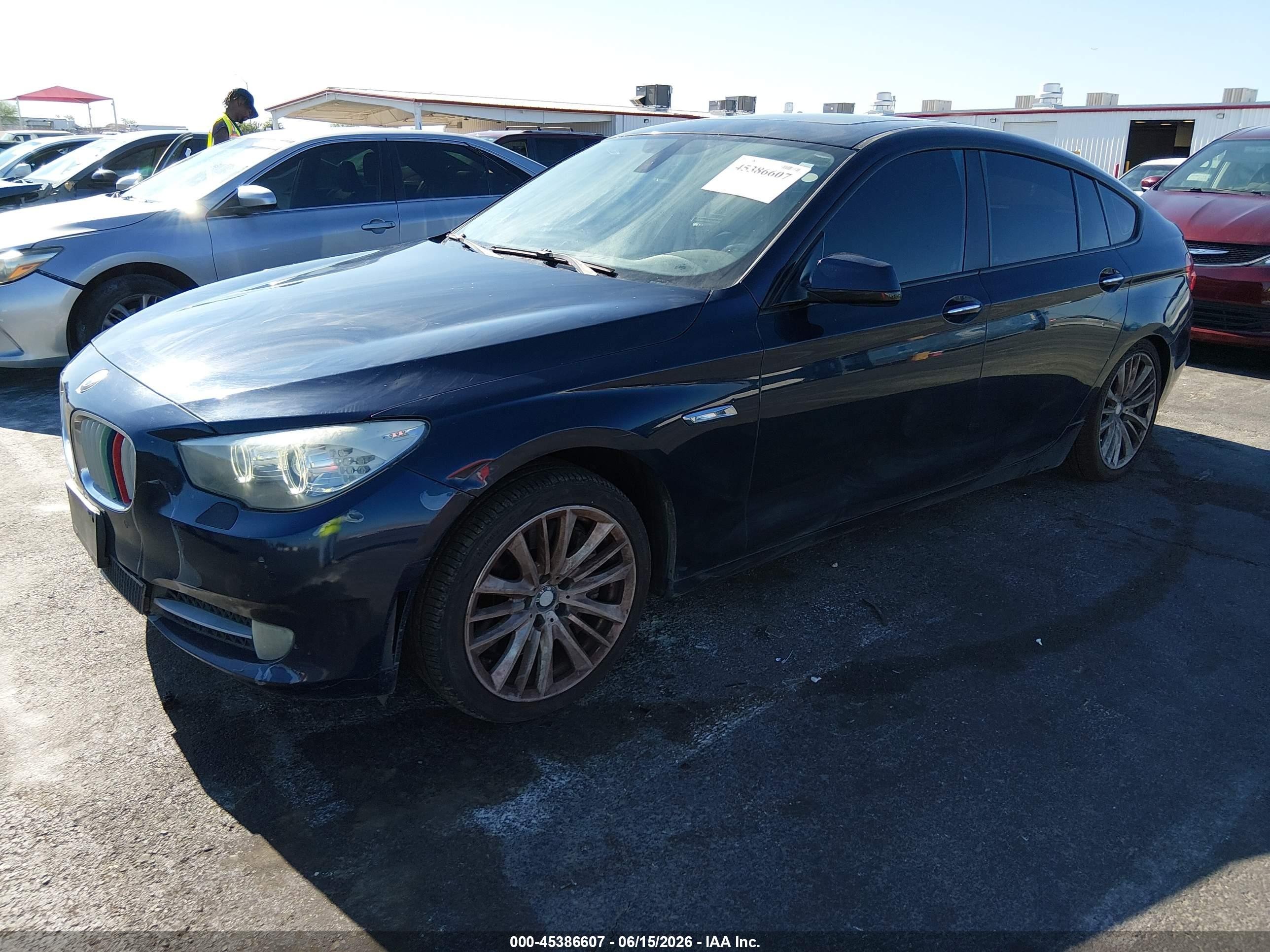 2011 Bmw 550i Gran Turismo   Dark Blue vin: WBASN4C5XBC209690