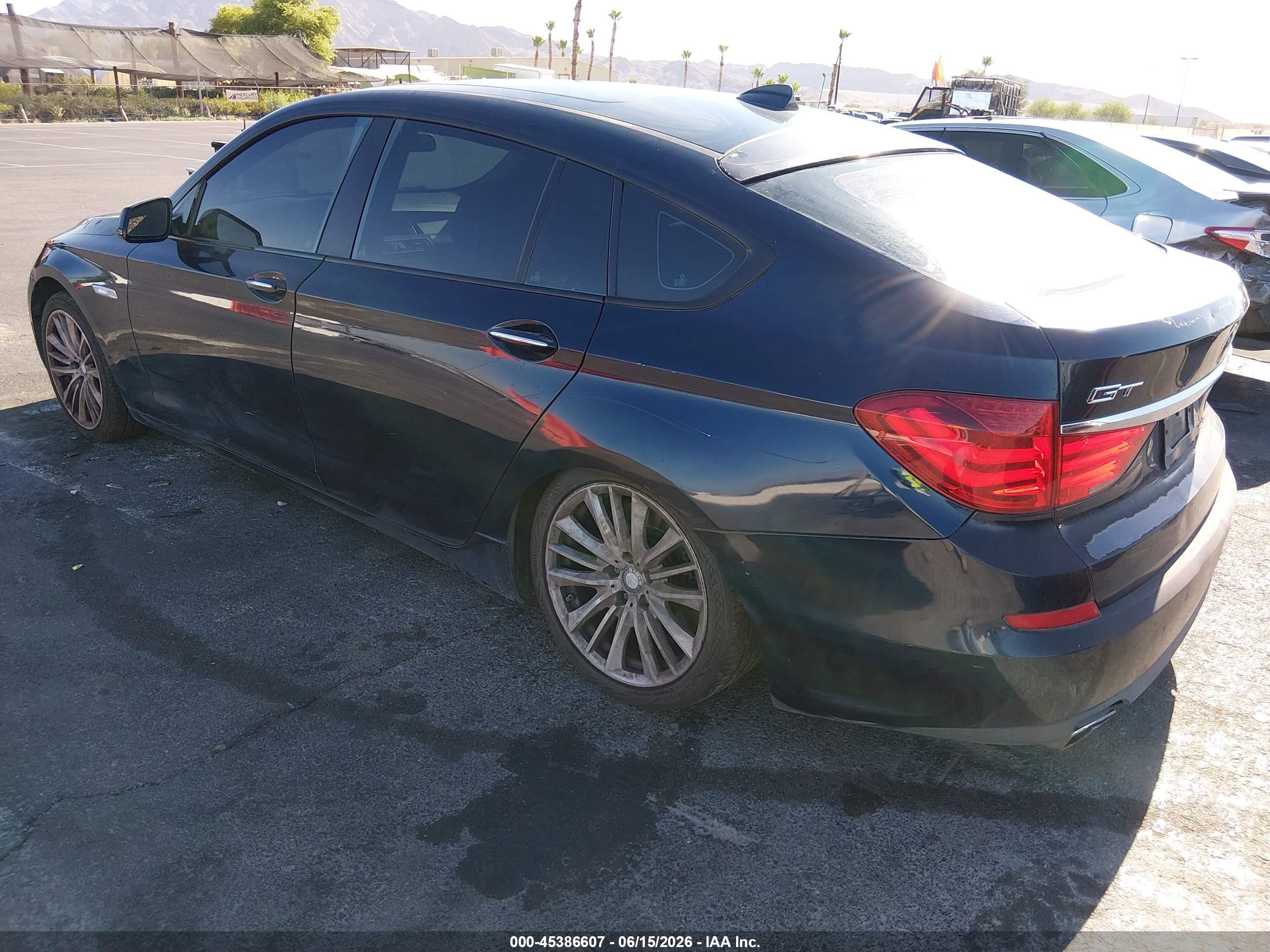 2011 Bmw 550i Gran Turismo   Dark Blue vin: WBASN4C5XBC209690