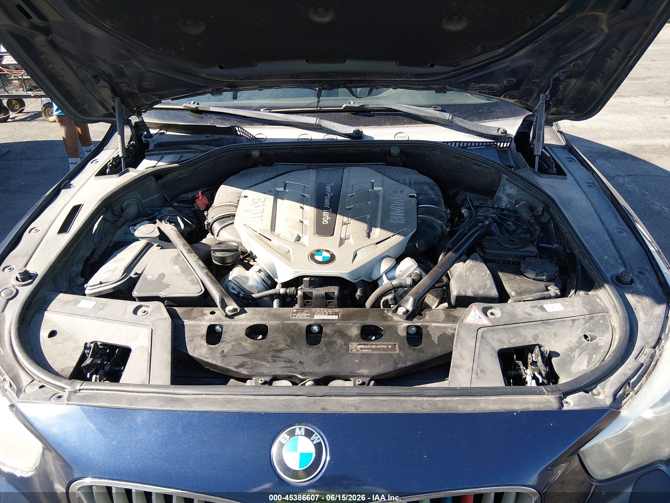 2011 Bmw 550i Gran Turismo   Dark Blue vin: WBASN4C5XBC209690