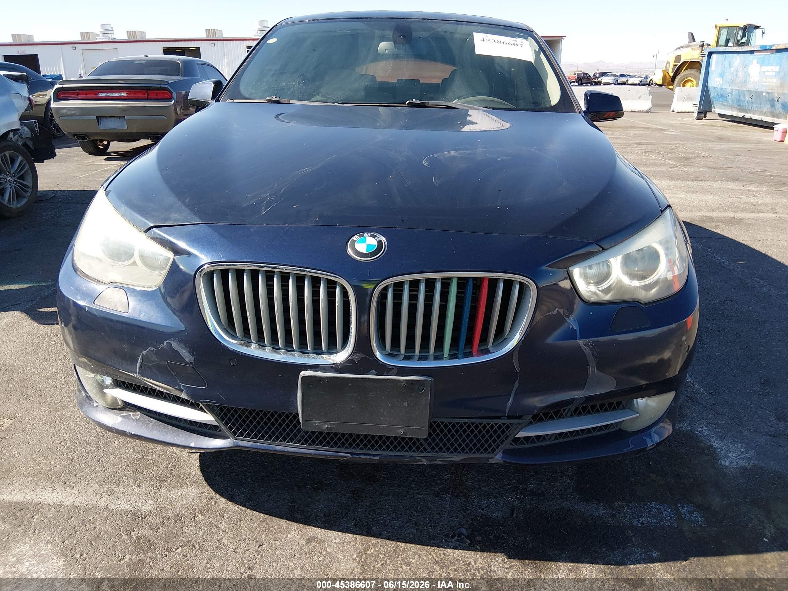2011 Bmw 550i Gran Turismo   Dark Blue vin: WBASN4C5XBC209690