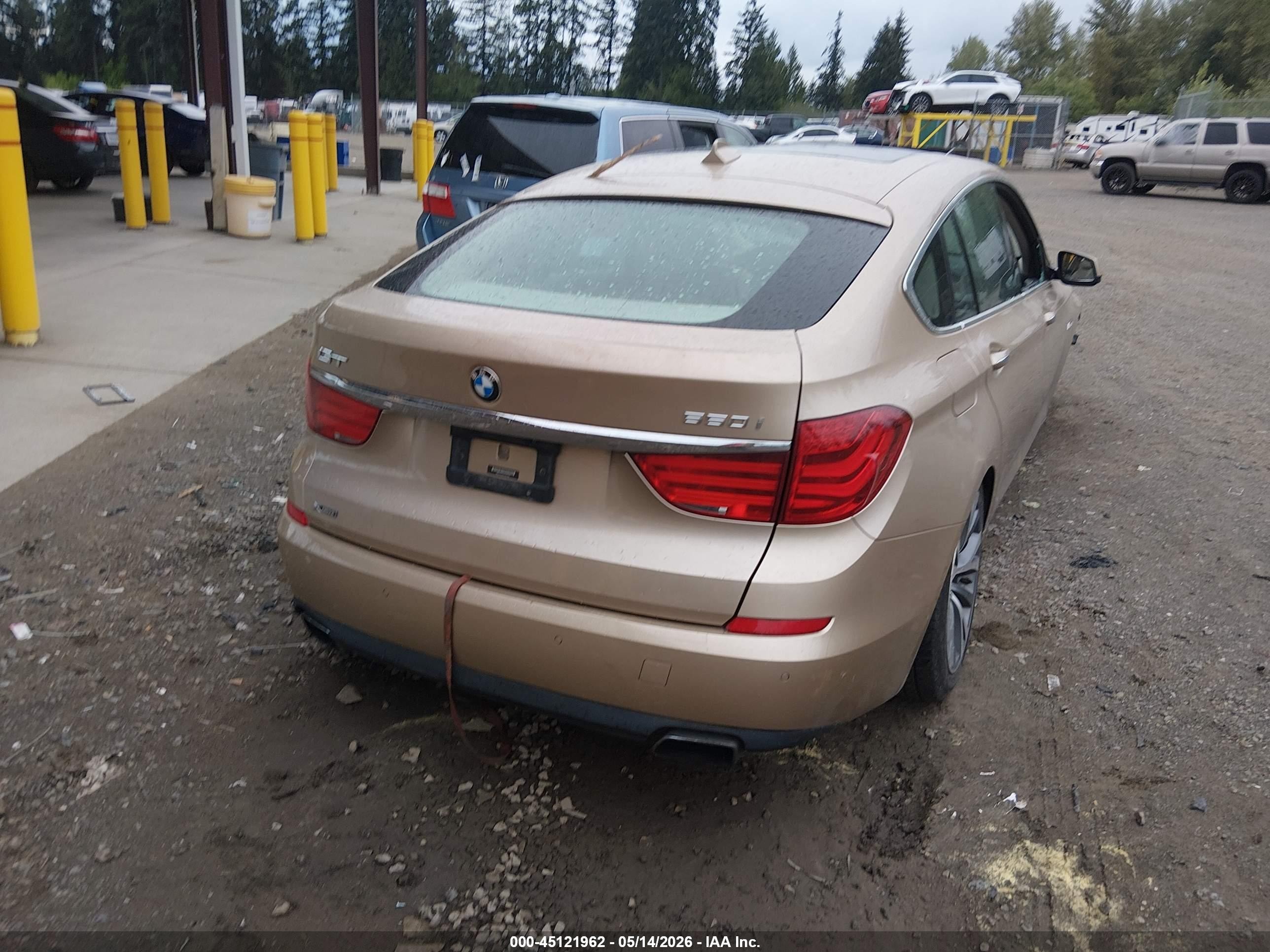 2013 Bmw 550i Gran Turismo Xdrive Gold vin: WBASP0C54DC987960