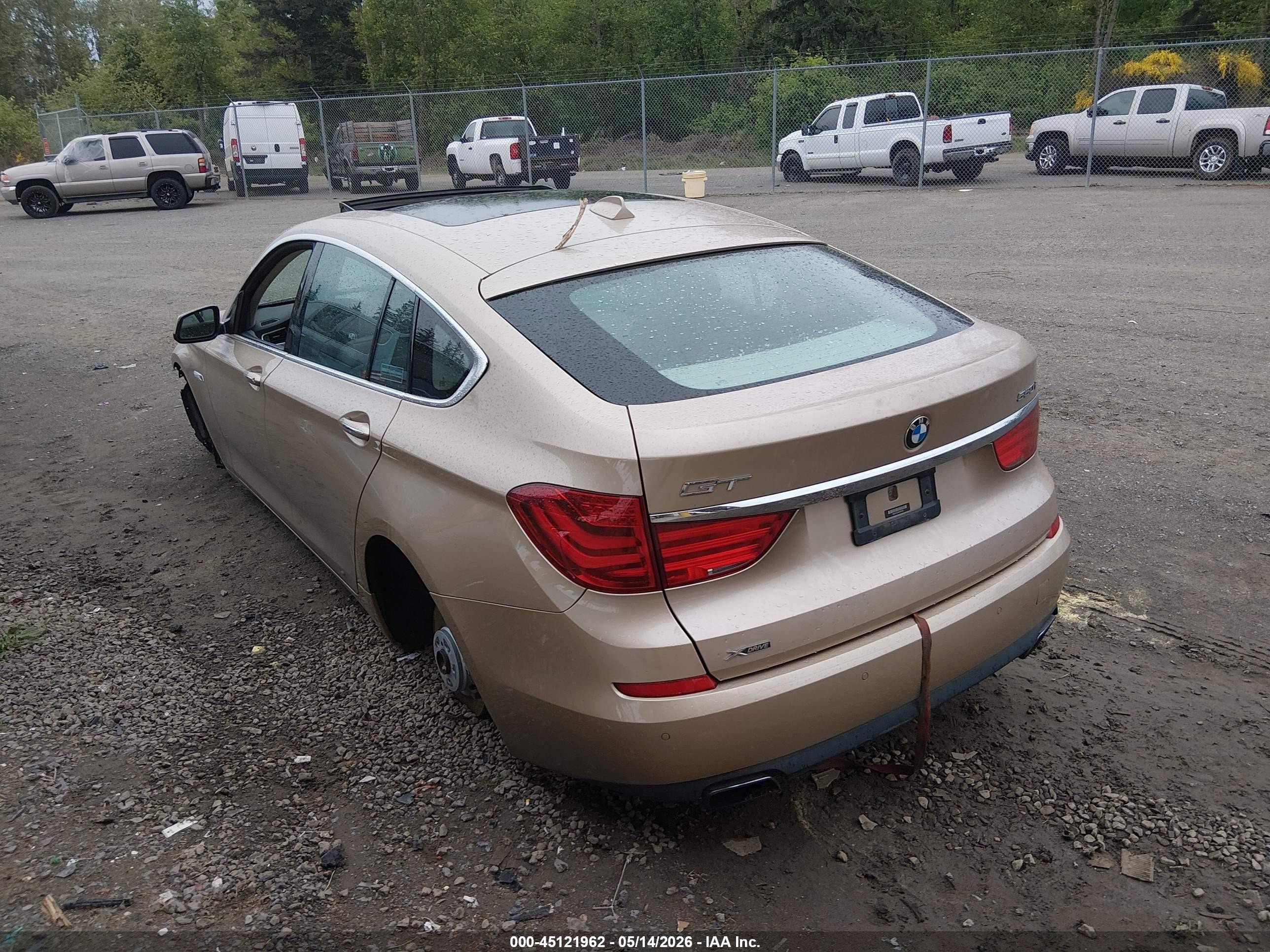 2013 Bmw 550i Gran Turismo Xdrive Gold vin: WBASP0C54DC987960