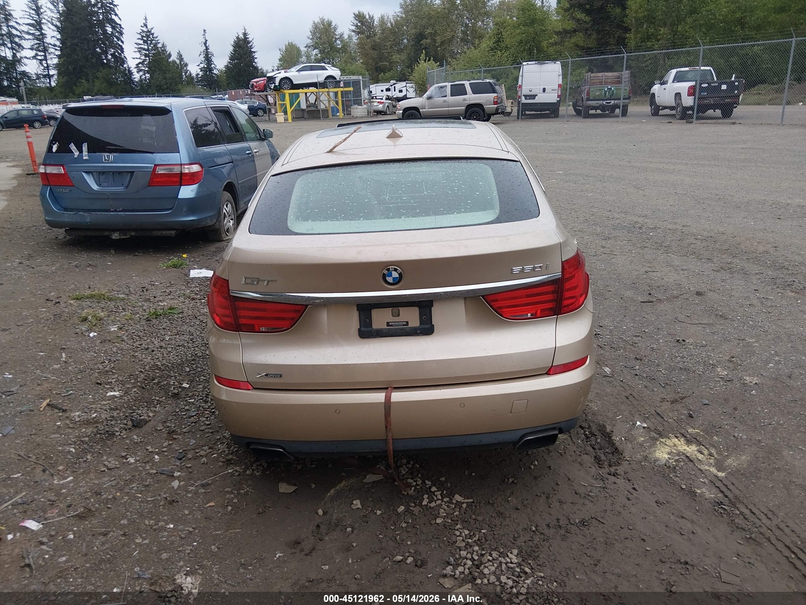 2013 Bmw 550i Gran Turismo Xdrive Gold vin: WBASP0C54DC987960