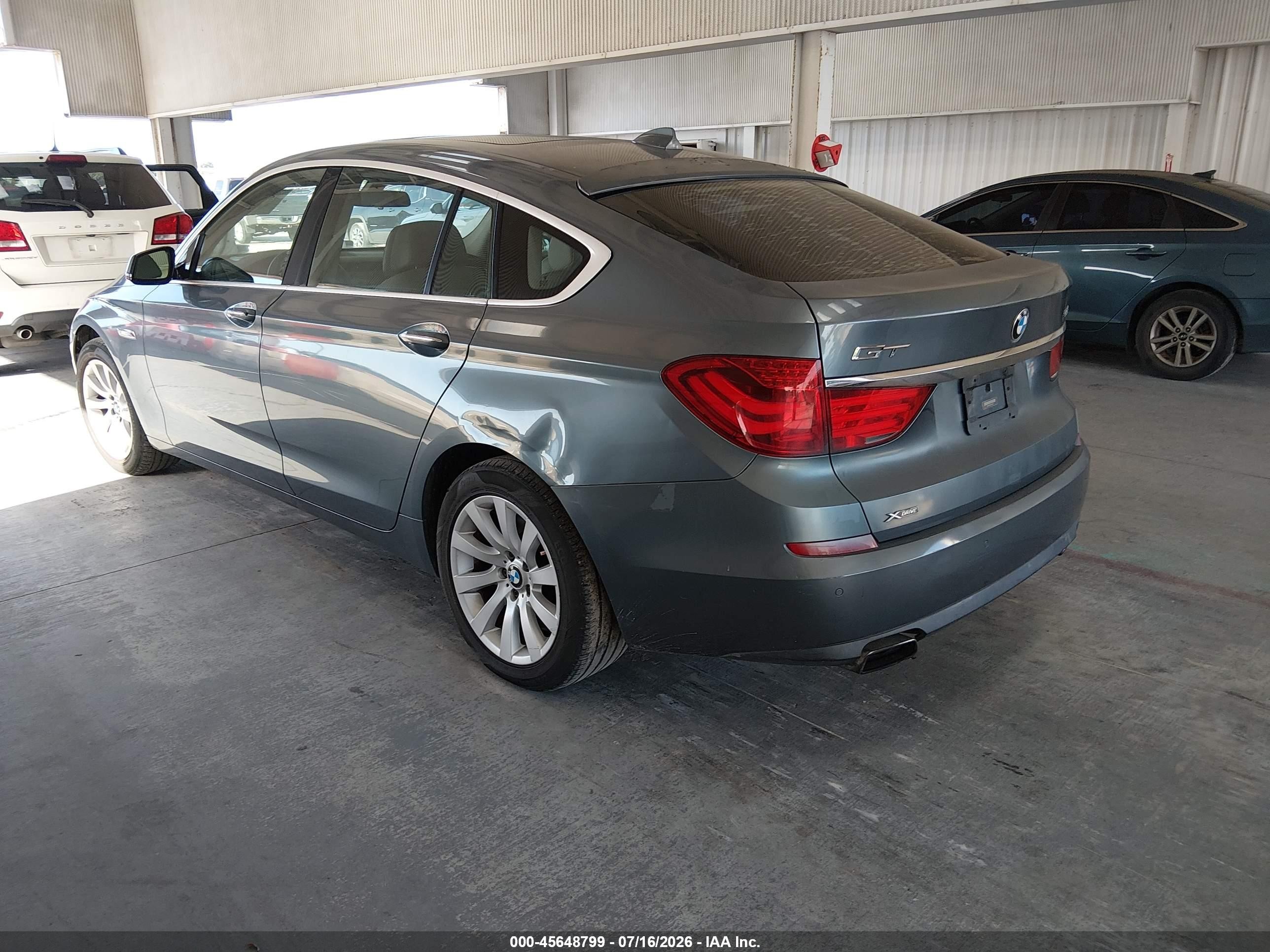 2013 Bmw 550i Gran Turismo Xdrive Green vin: WBASP0C57DC987970