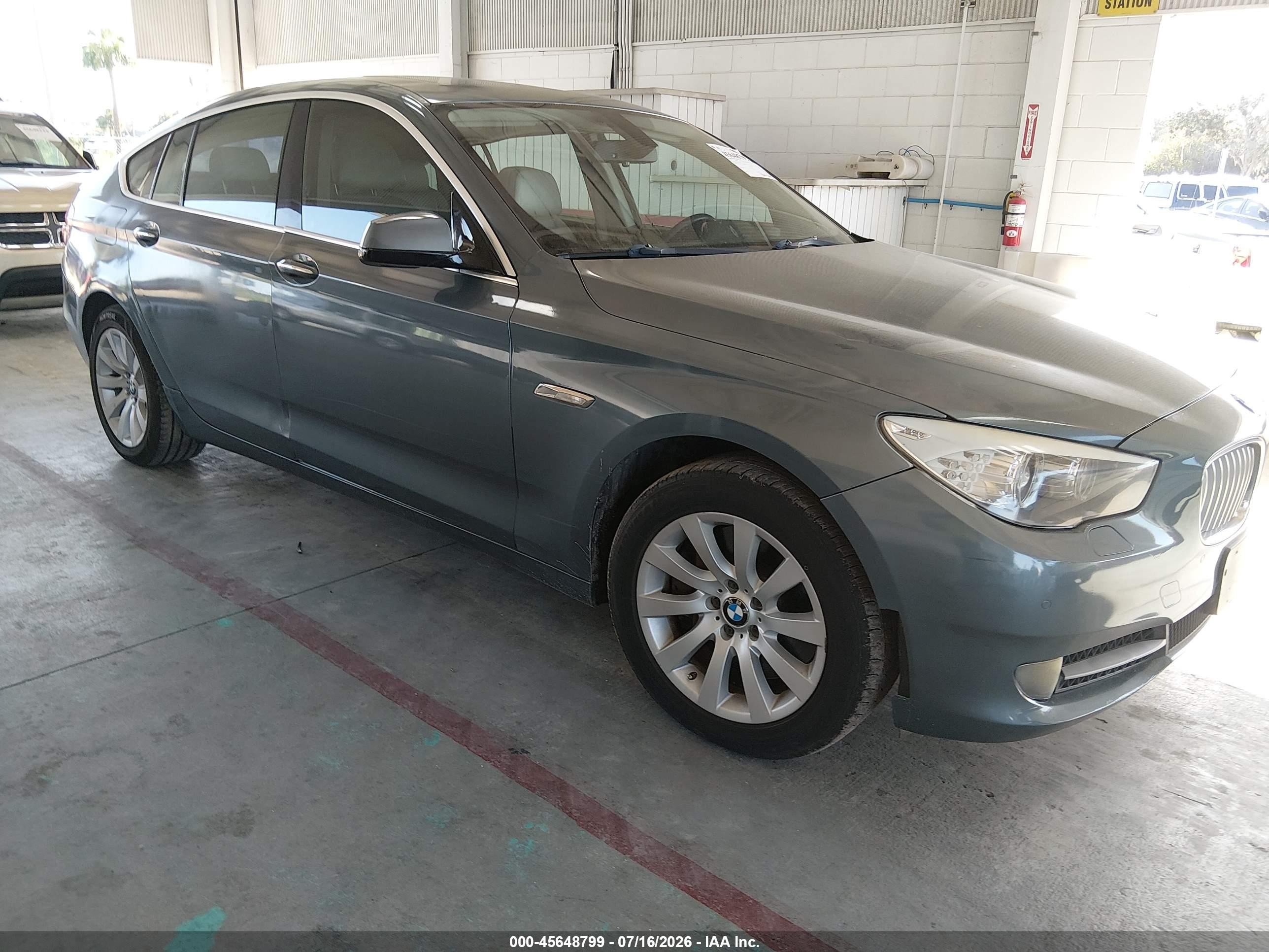 2013 Bmw 550i Gran Turismo Xdrive Green vin: WBASP0C57DC987970
