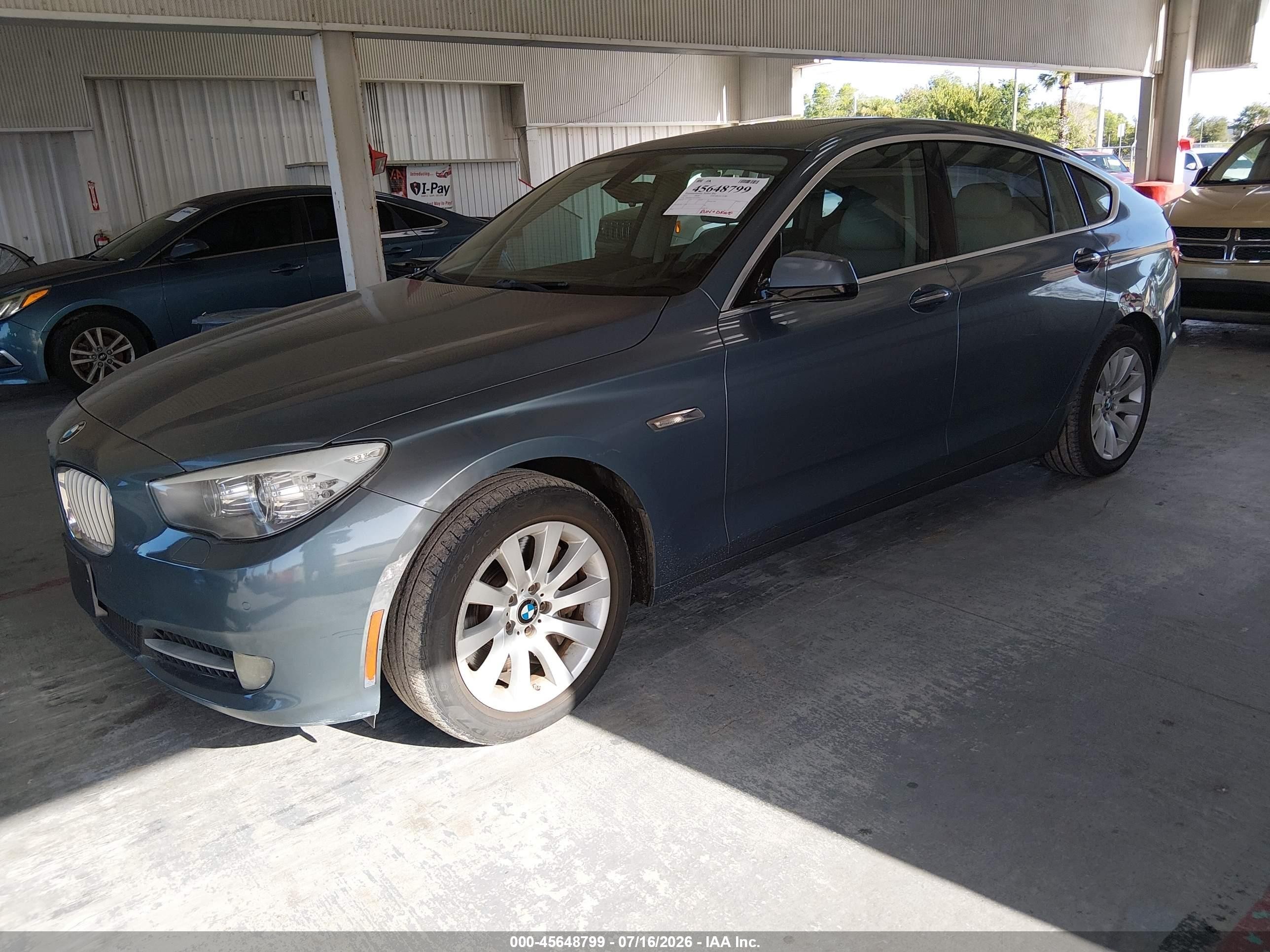 2013 Bmw 550i Gran Turismo Xdrive Green vin: WBASP0C57DC987970