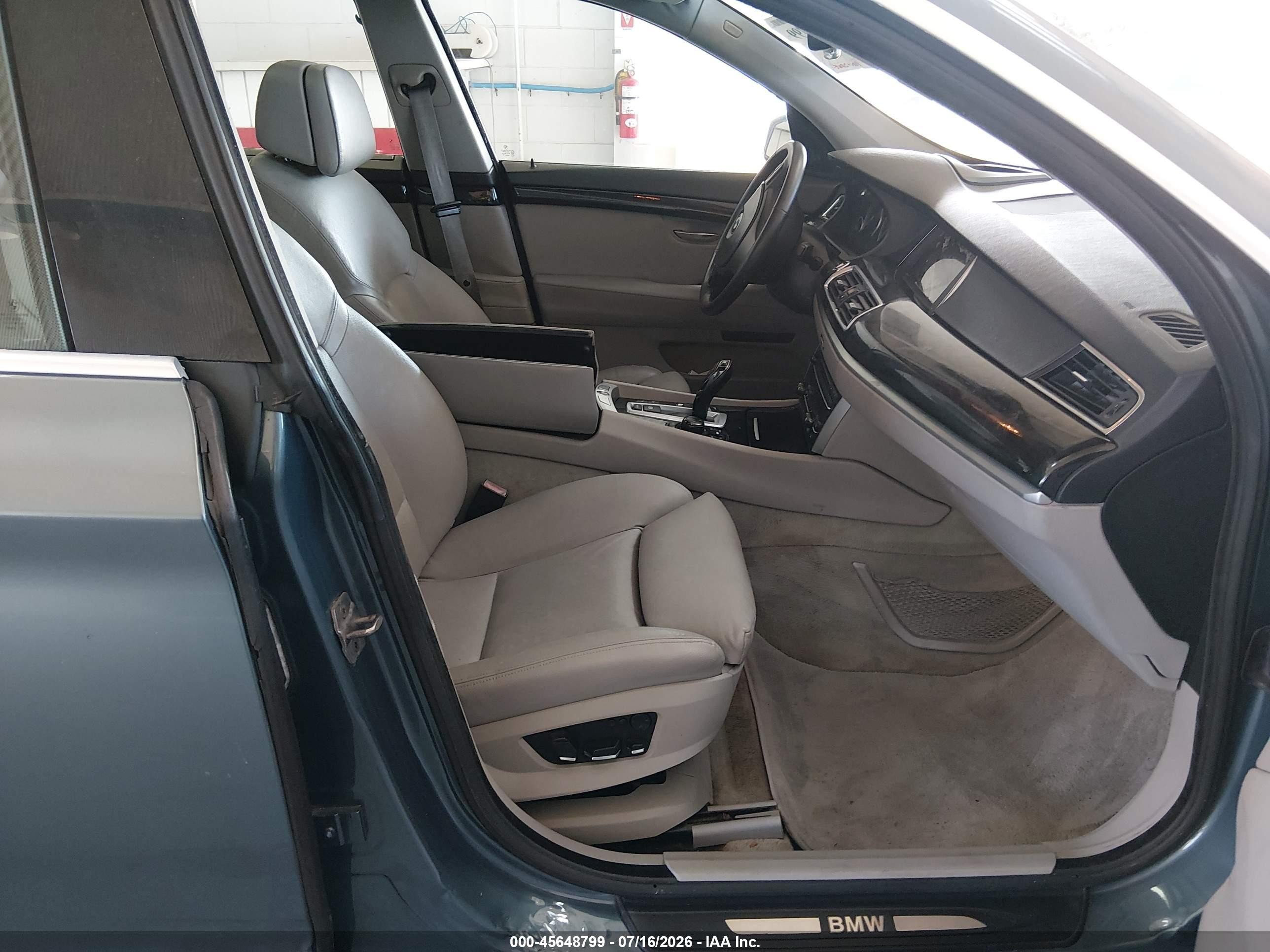 2013 Bmw 550i Gran Turismo Xdrive Green vin: WBASP0C57DC987970