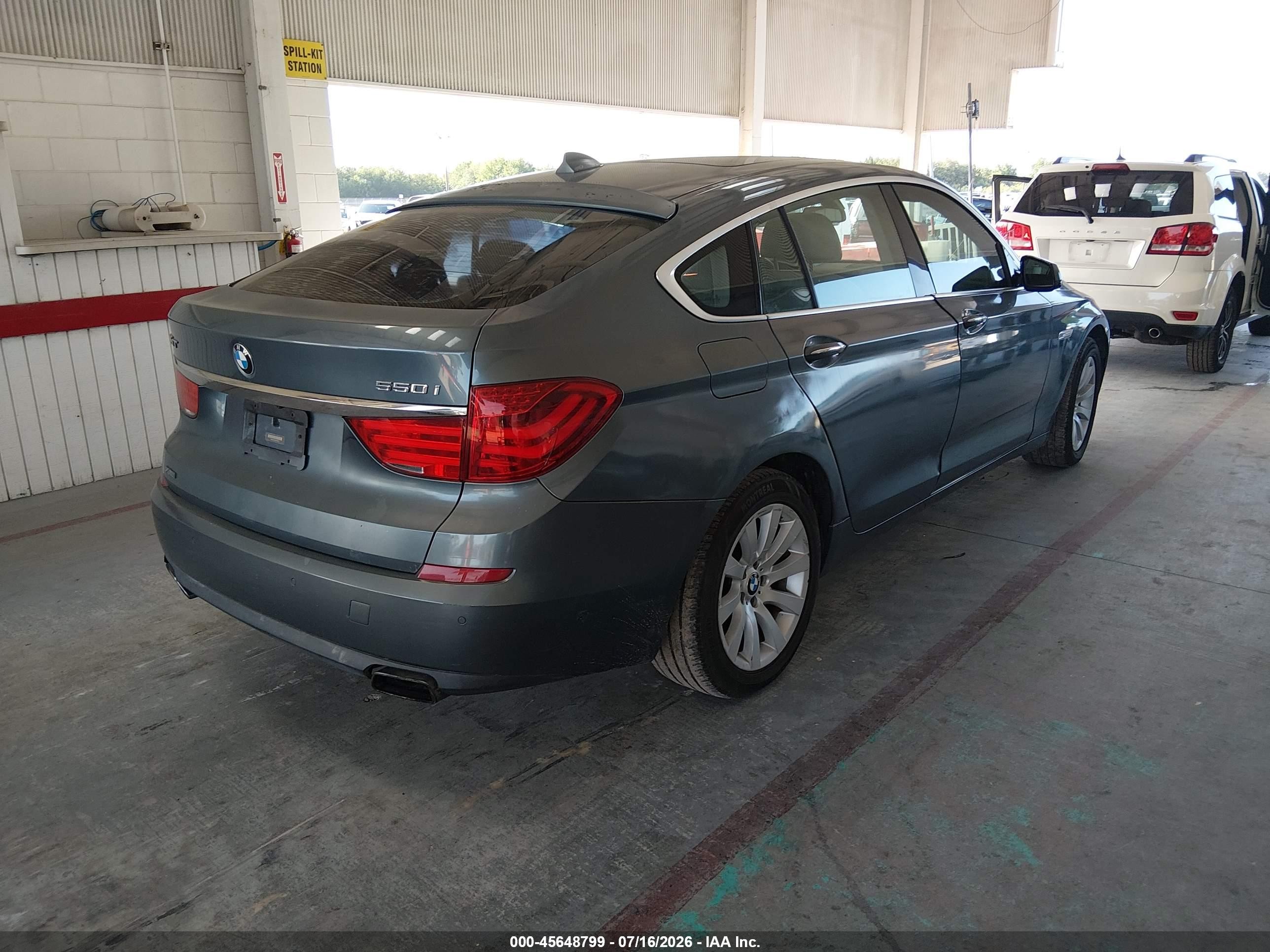 2013 Bmw 550i Gran Turismo Xdrive Green vin: WBASP0C57DC987970