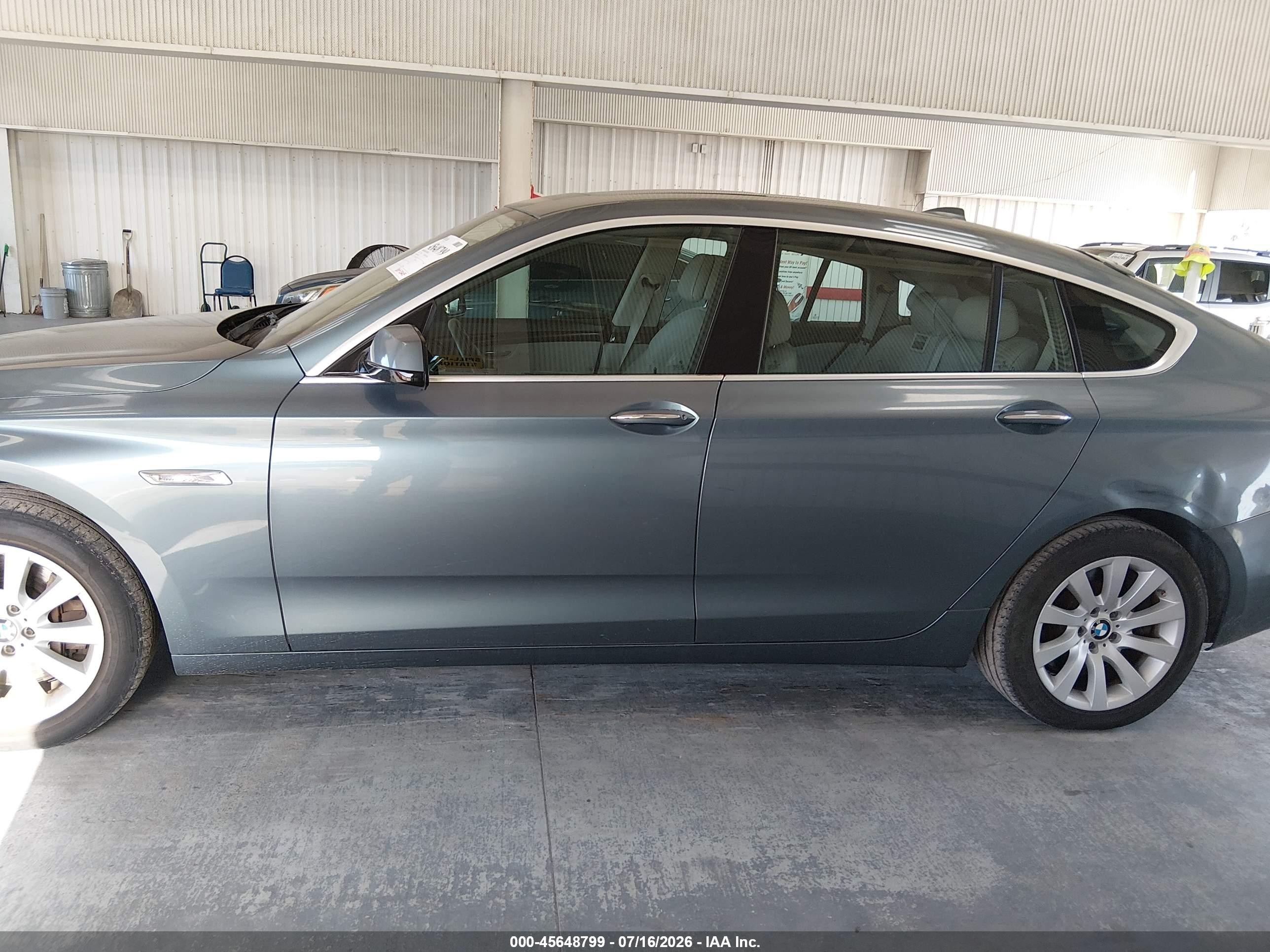 2013 Bmw 550i Gran Turismo Xdrive Green vin: WBASP0C57DC987970