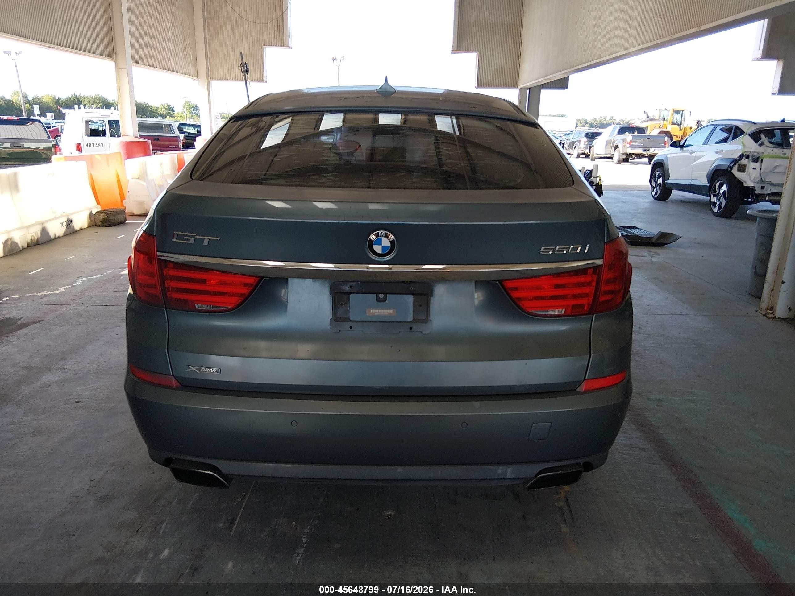 2013 Bmw 550i Gran Turismo Xdrive Green vin: WBASP0C57DC987970
