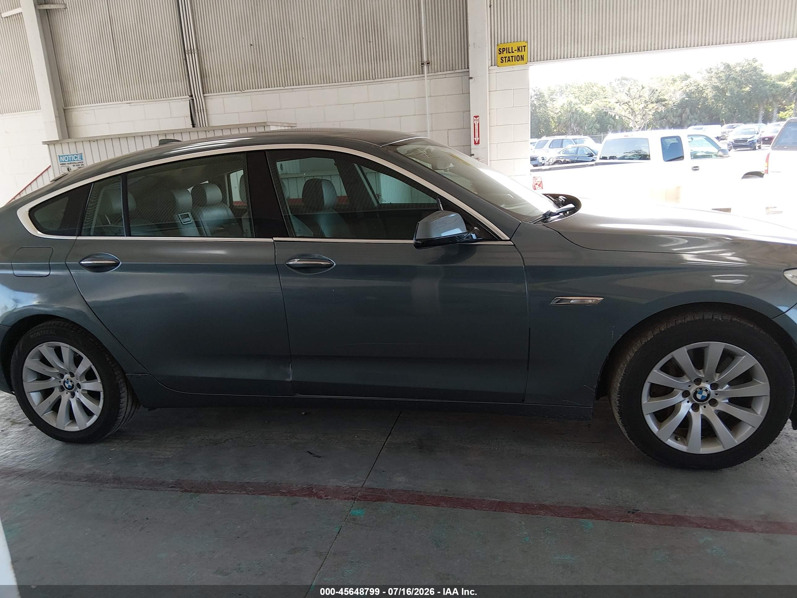 2013 Bmw 550i Gran Turismo Xdrive Green vin: WBASP0C57DC987970