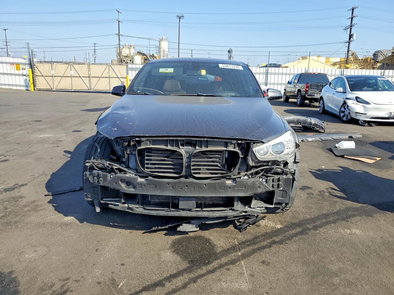 2013 Bmw 550 I Gray vin: WBASP0C58DC987962