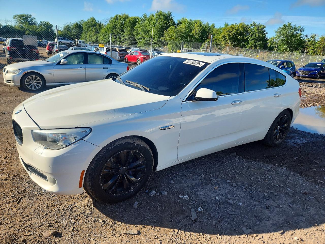 2013 Bmw 535 Xigt White vin: WBASP2C53DC339294